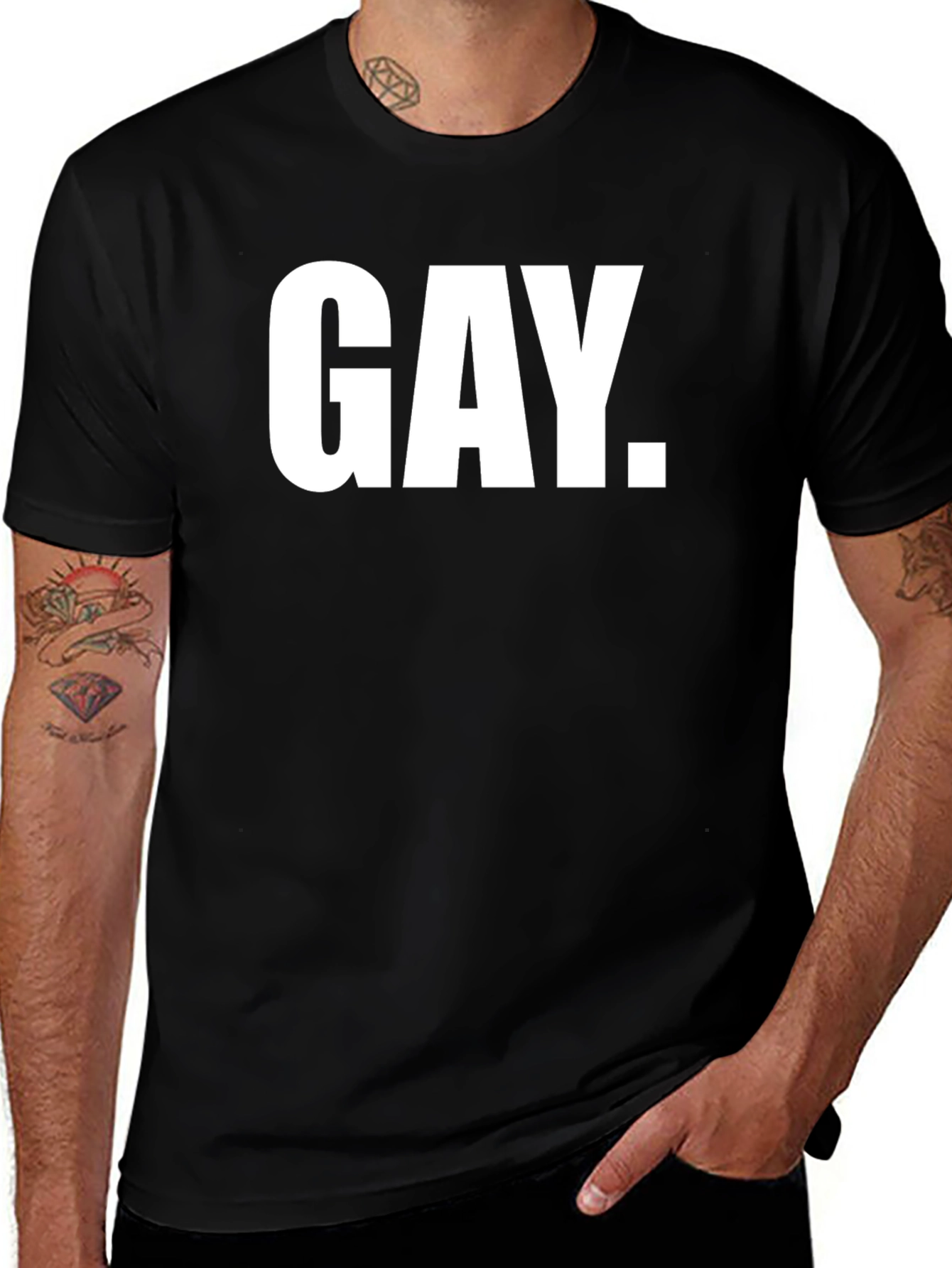 Variant 5 of Gay Pride Black T-Shirt - Bold Statement Tee