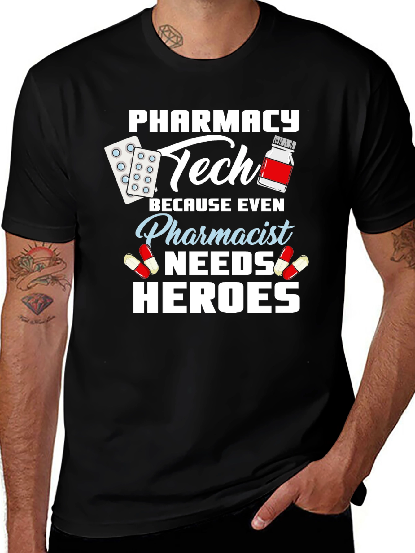 Variant 13 of Pharmacy Tech Hero T-Shirt - Pharmacist Appreciation Gift