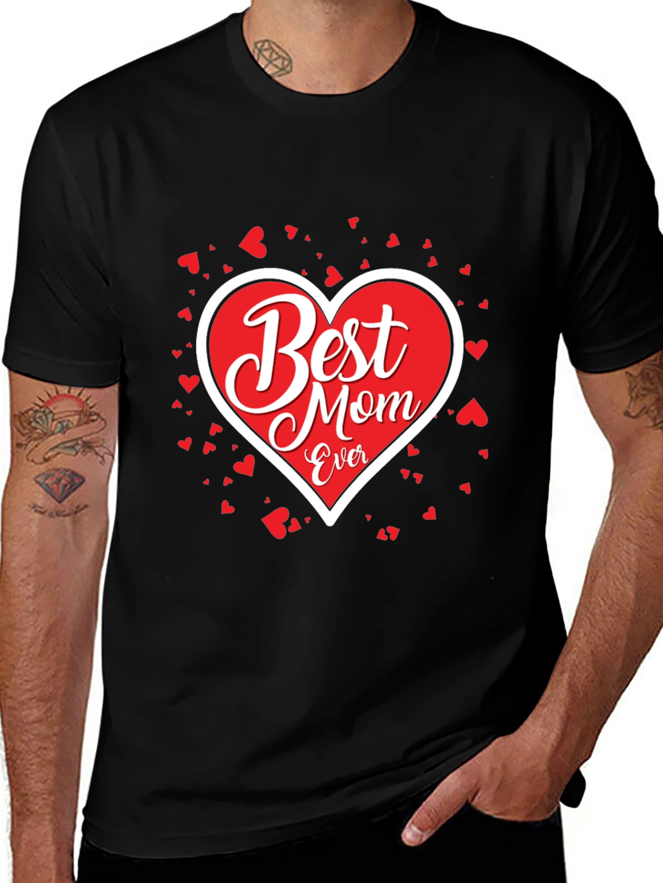 Variant 20 of Best Mom Ever T-Shirt - Heart Design