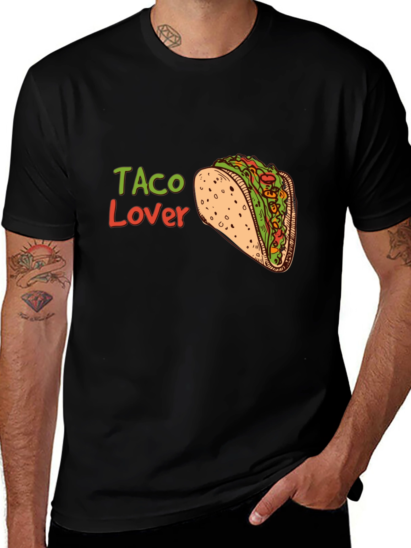 Variant 21 of Taco Lover Graphic T-Shirt - Casual Style