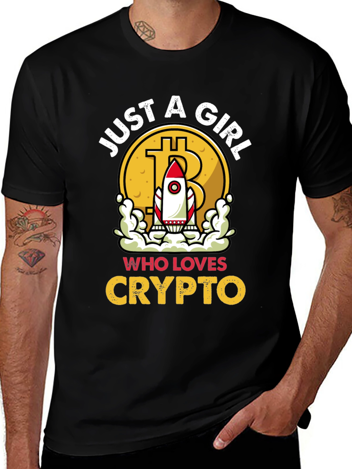 Just A Girl Who Loves Crypto T-Shirt