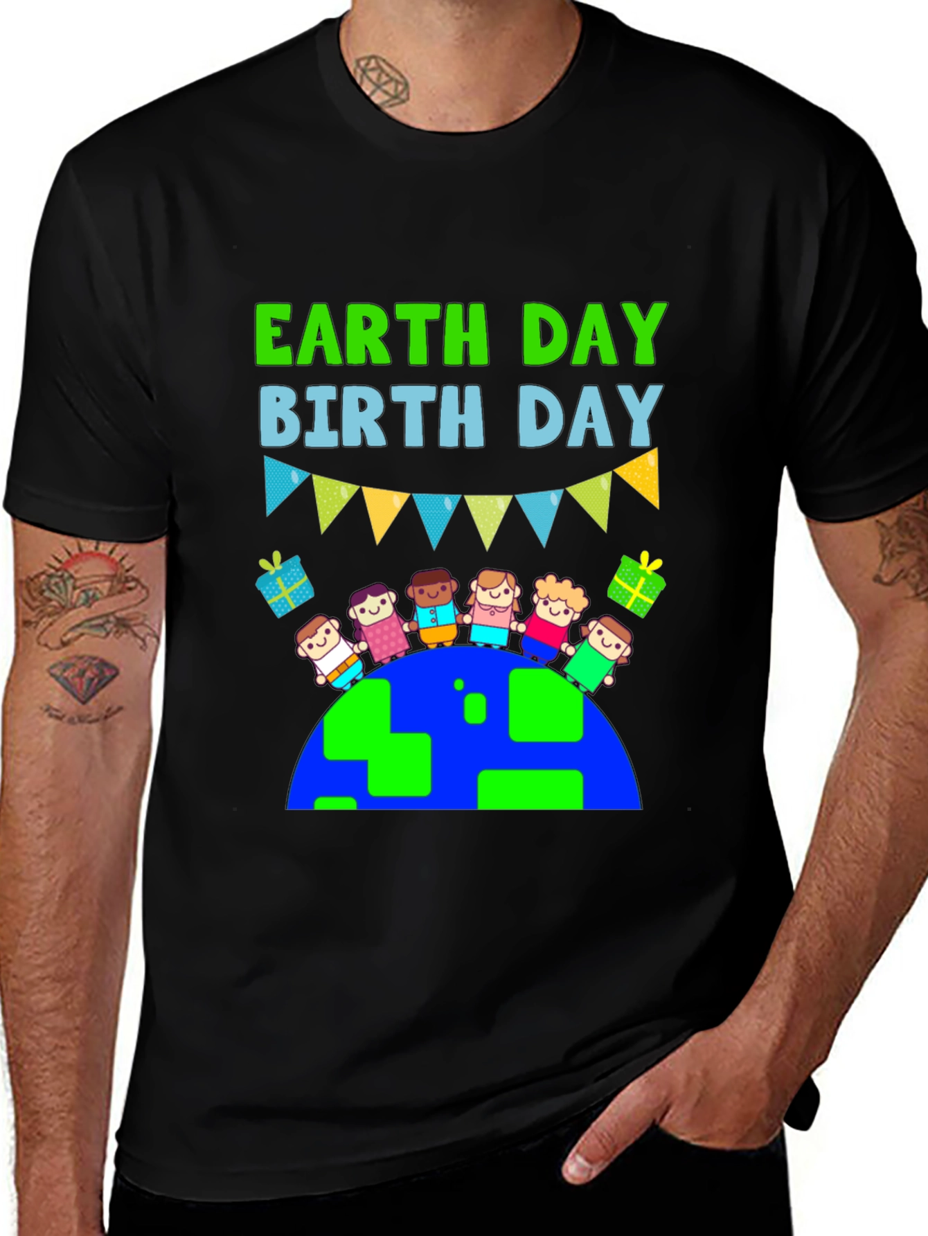 Earth Day Birthday Graphic T-Shirt