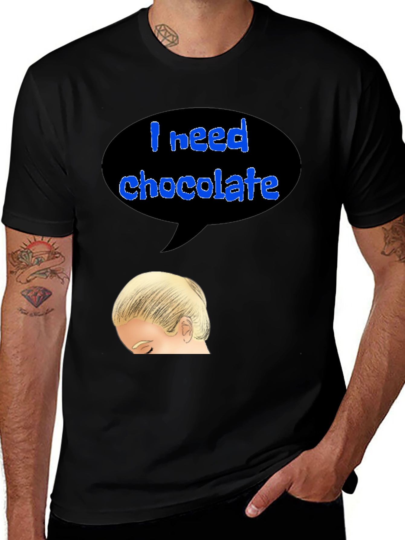 Variant 21 of I Need Chocolate T-Shirt
