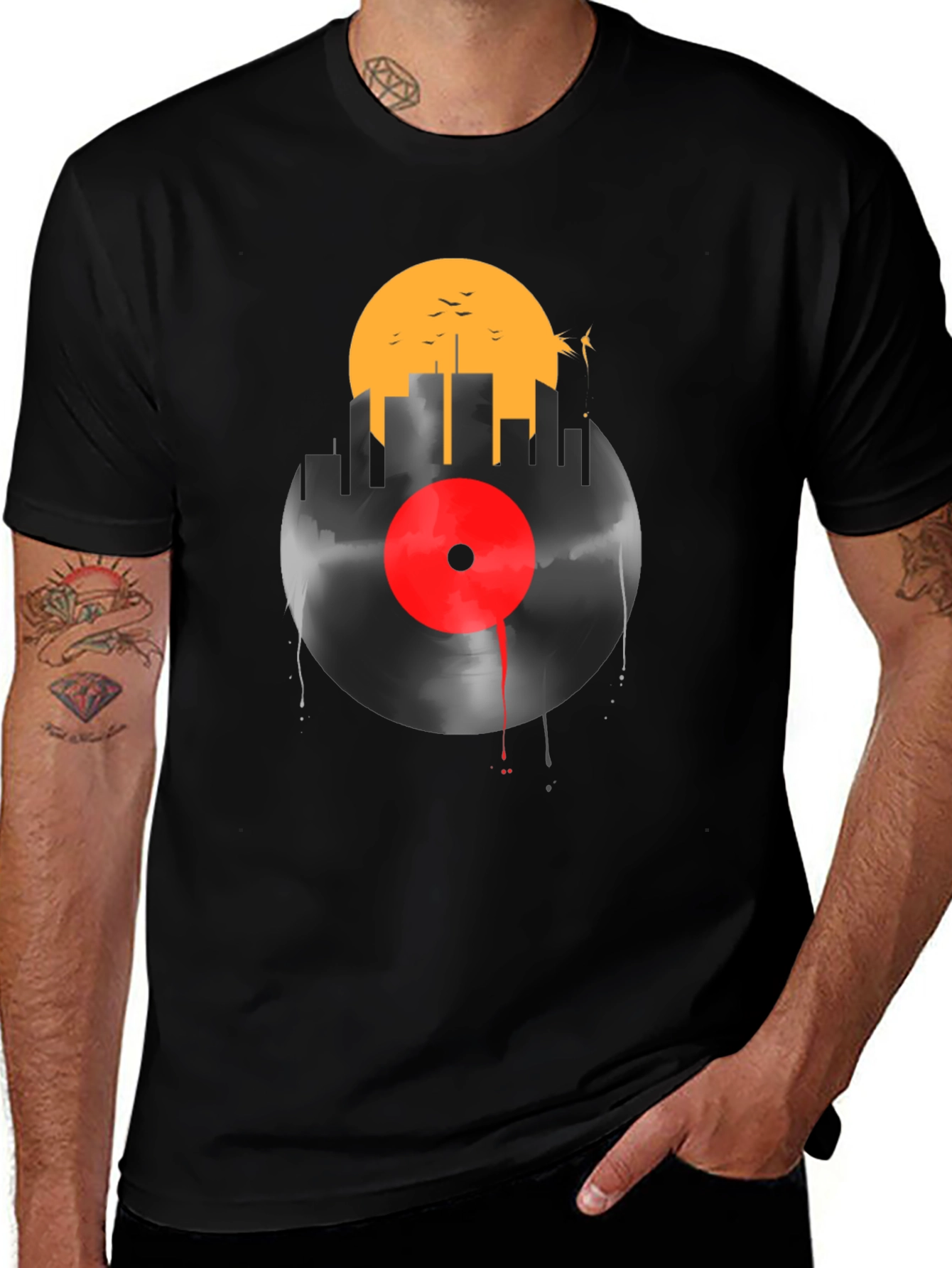 Cityscape Vinyl Graphic T-Shirt