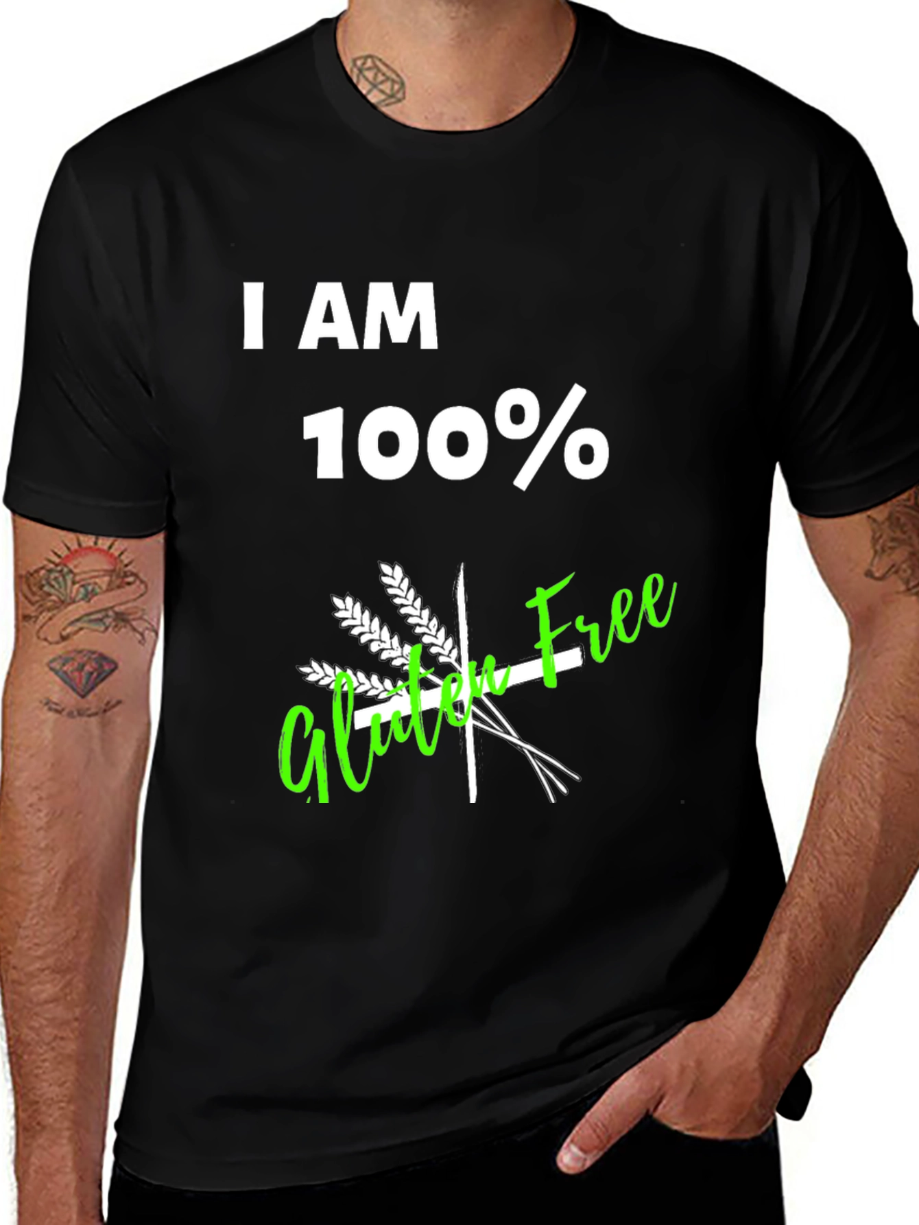 Variant 25 of I AM 100% Gluten Free T-Shirt