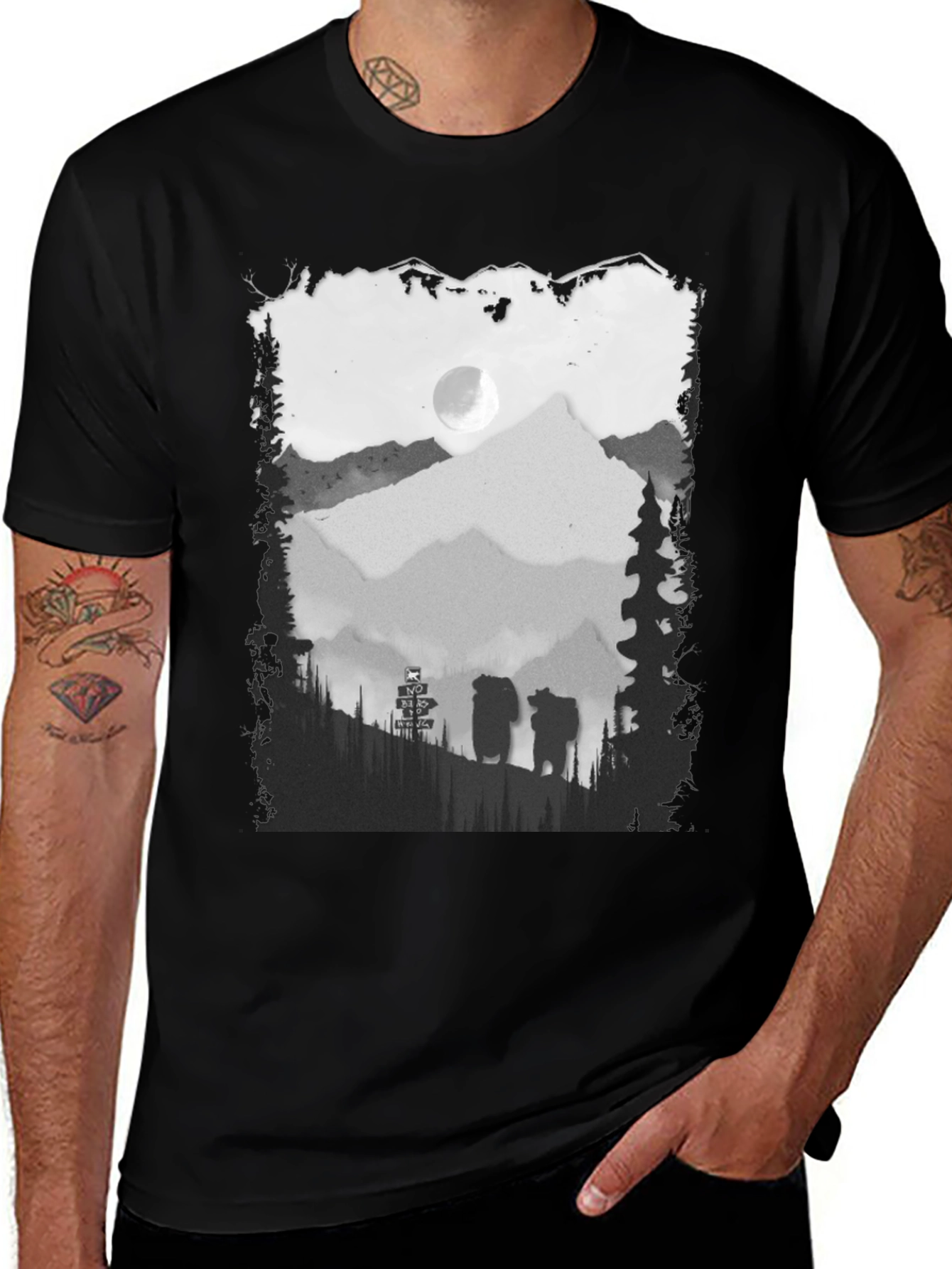 Variant 24 of Mountain Bear T-Shirt - Adventure Ready!