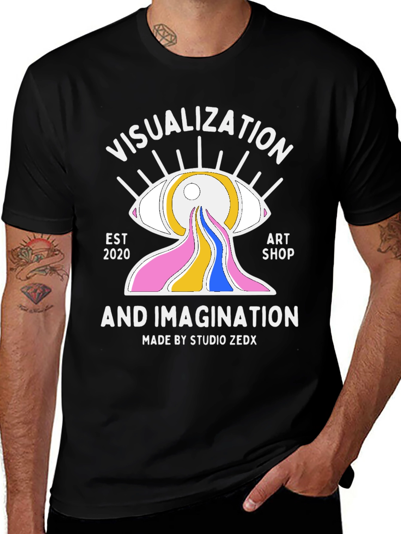Variant 12 of Visualization and Imagination Art Shop T-Shirt