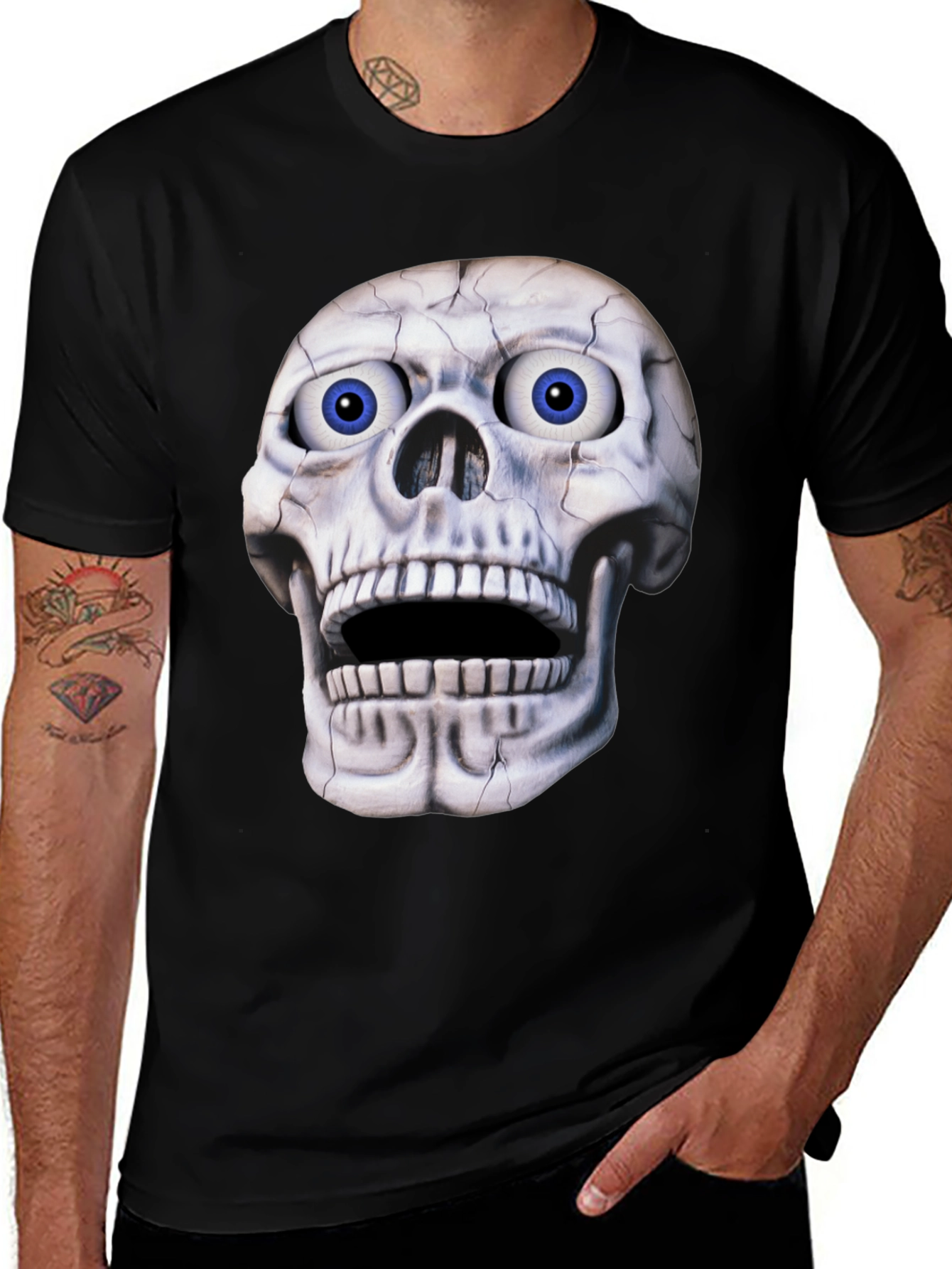 Variant 21 of Skull Graphic T-Shirt - Spooky Halloween Tee