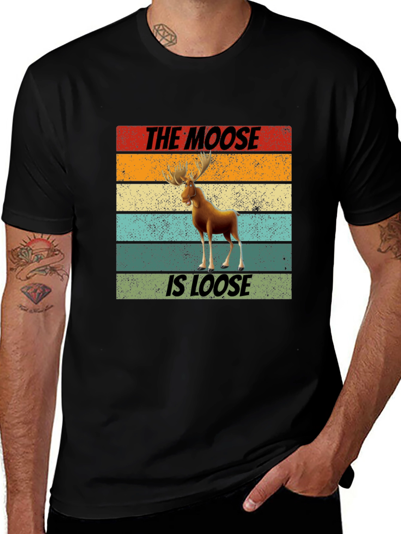 Variant 10 of The Moose Is Loose Graphic T-Shirt