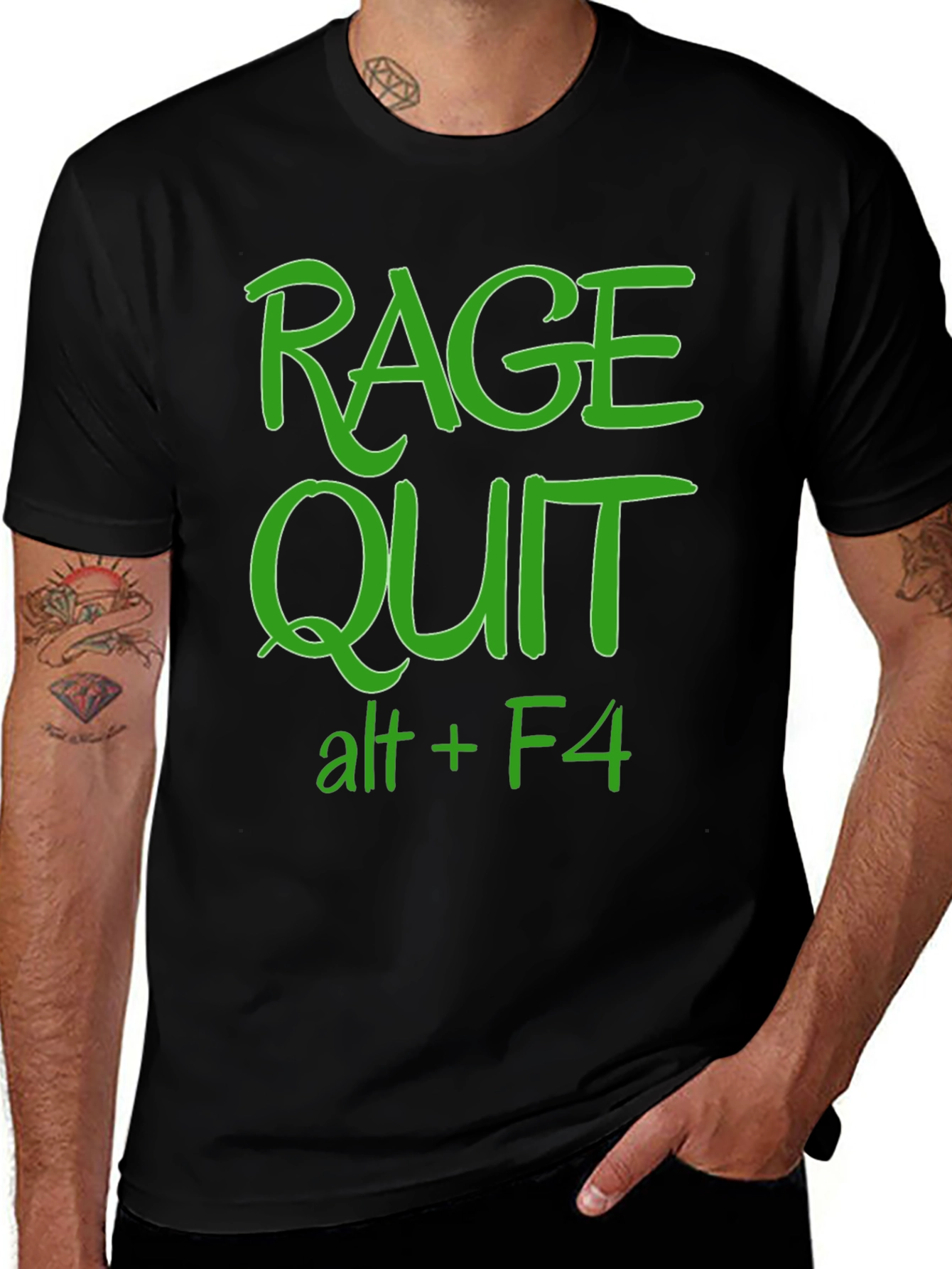 Variant 14 of Rage Quit Alt+F4 Funny Gamer T-Shirt