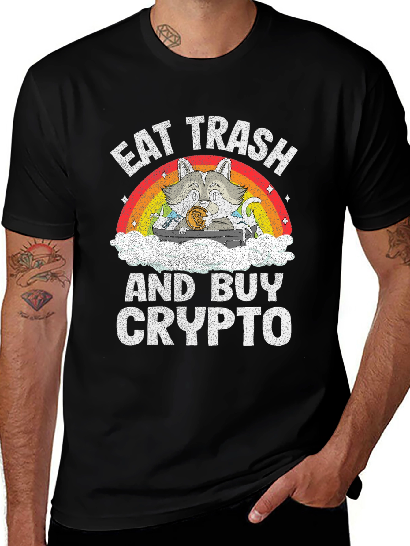 Variant 17 of Eat Trash and Buy Crypto T-Shirt