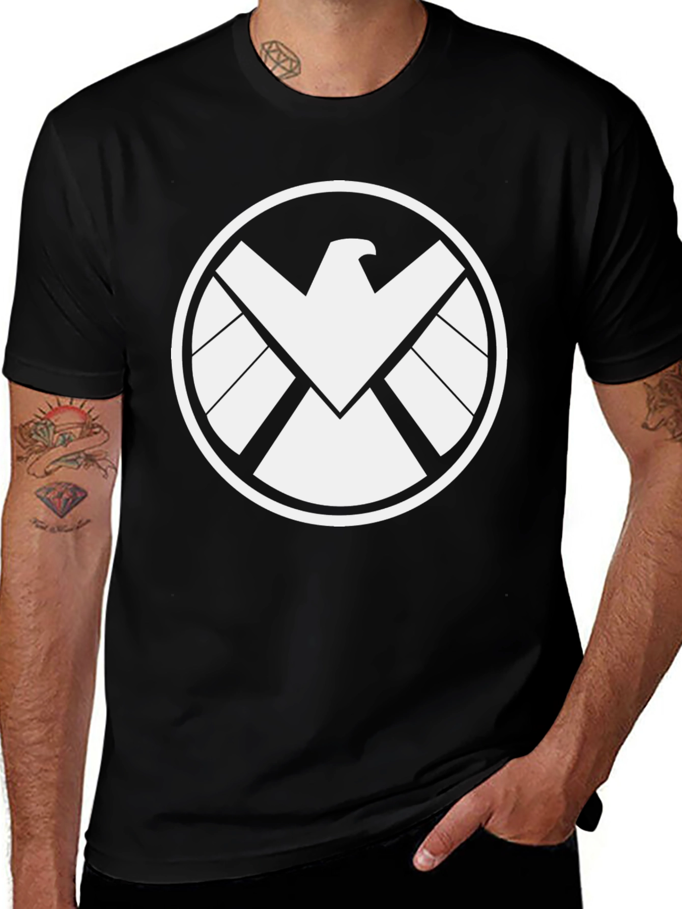 S.H.I.E.L.D. Logo T-Shirt - Black