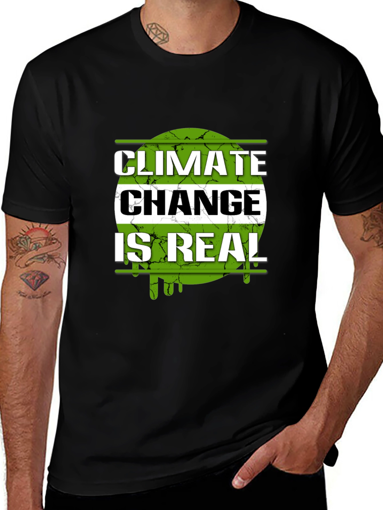Variant 27 of Climate Change Is Real Graphic T-Shirt
