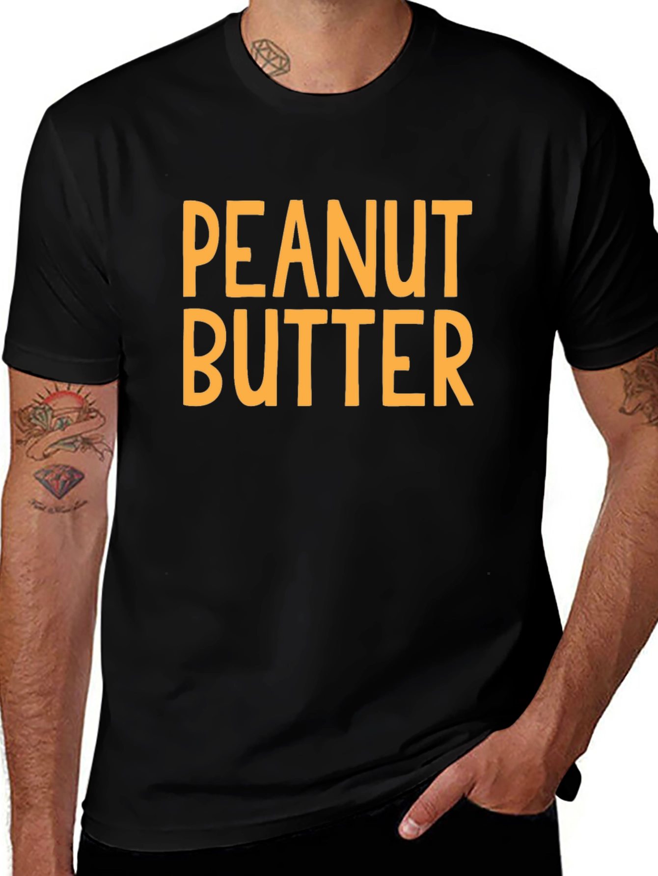Peanut Butter Graphic T-Shirt - Black