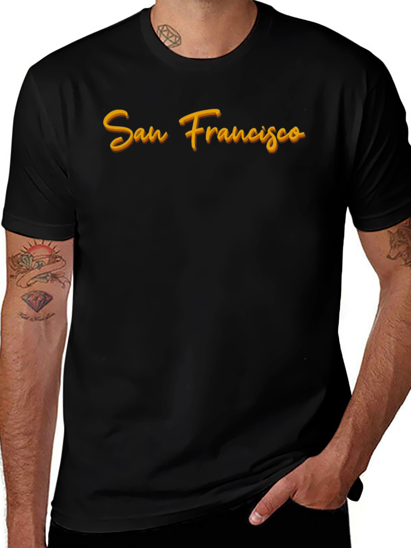Variant 15 of San Francisco Black Graphic T-Shirt