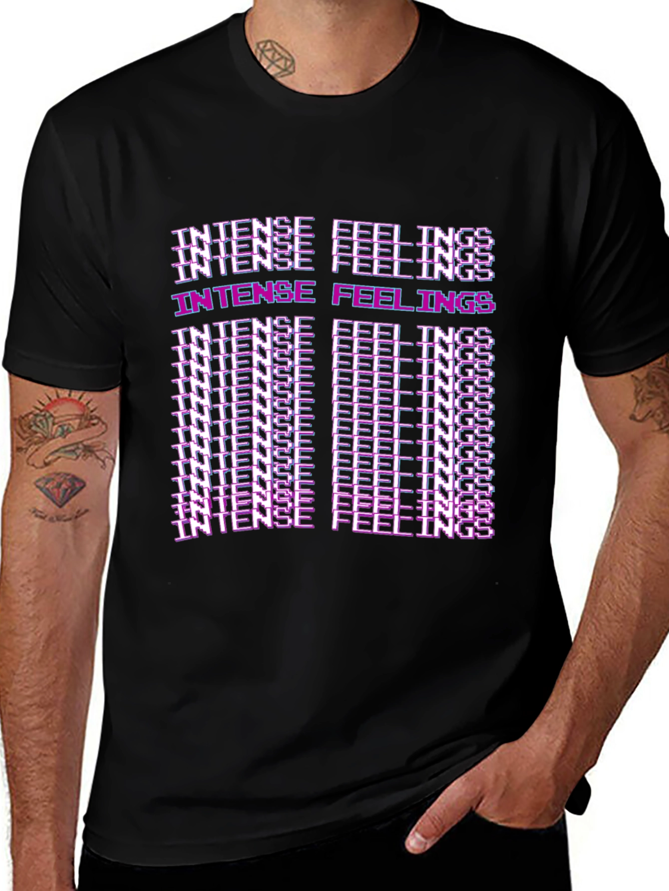 Variant 19 of Intense Feelings Graphic Print T-Shirt