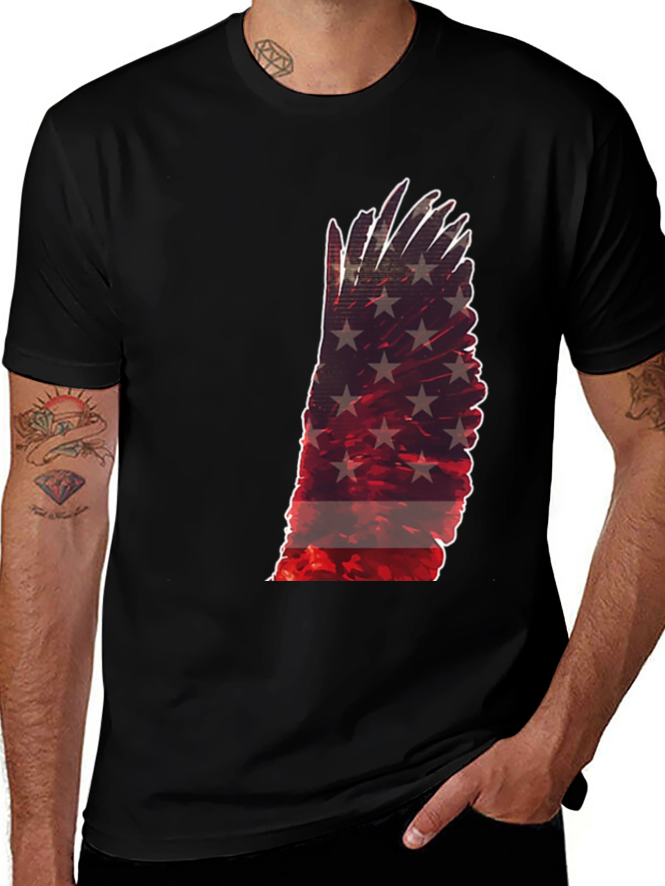 Variant 6 of American Flag Wing T-Shirt
