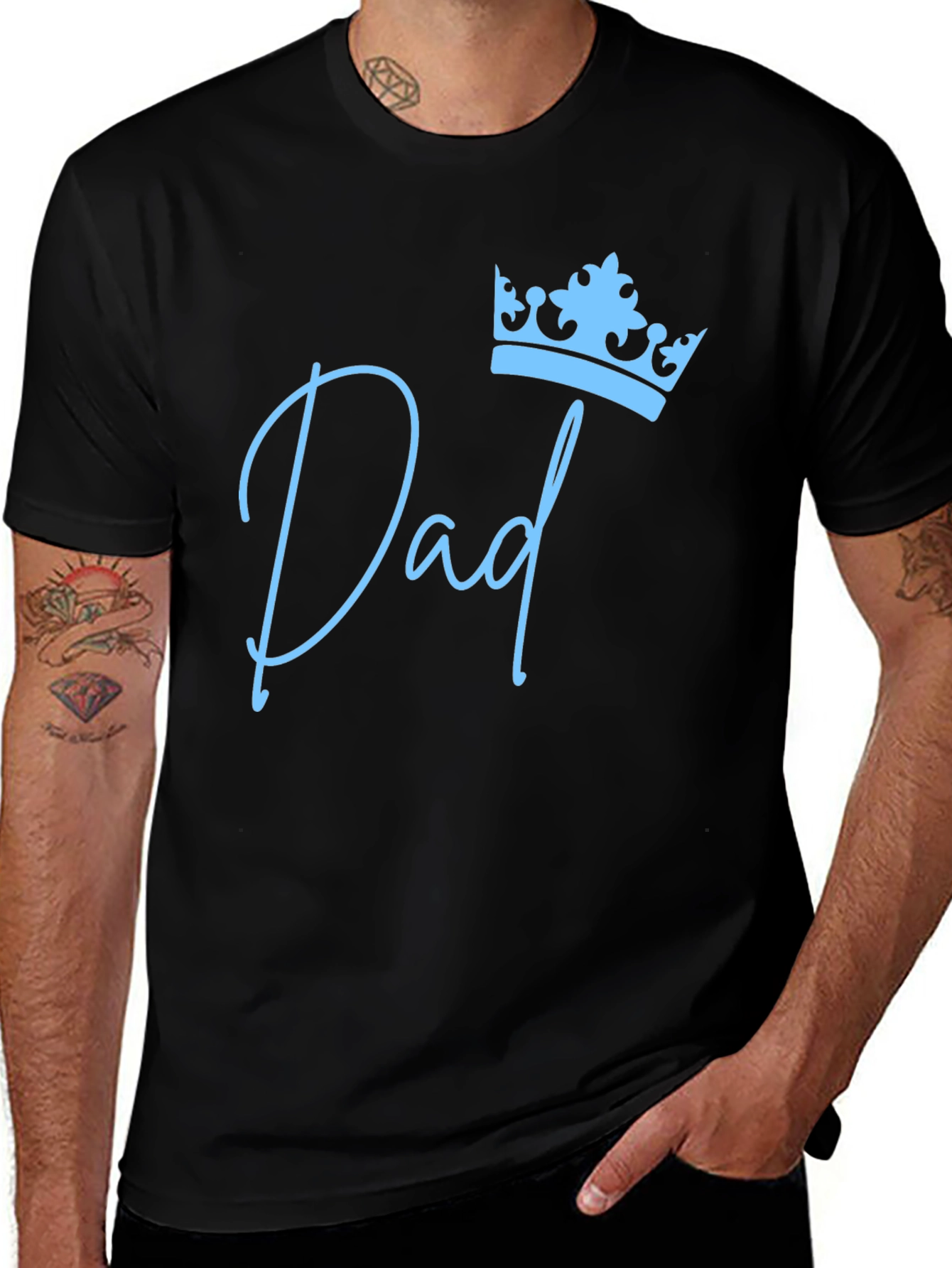 Dad King Crown Graphic Tee