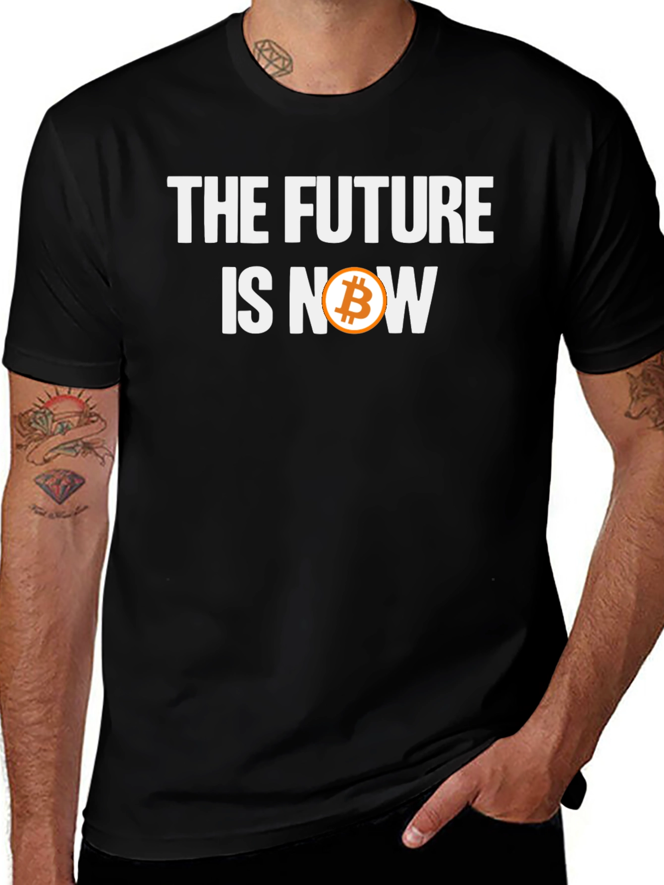 Variant 8 of Bitcoin Future is Now Graphic Tee