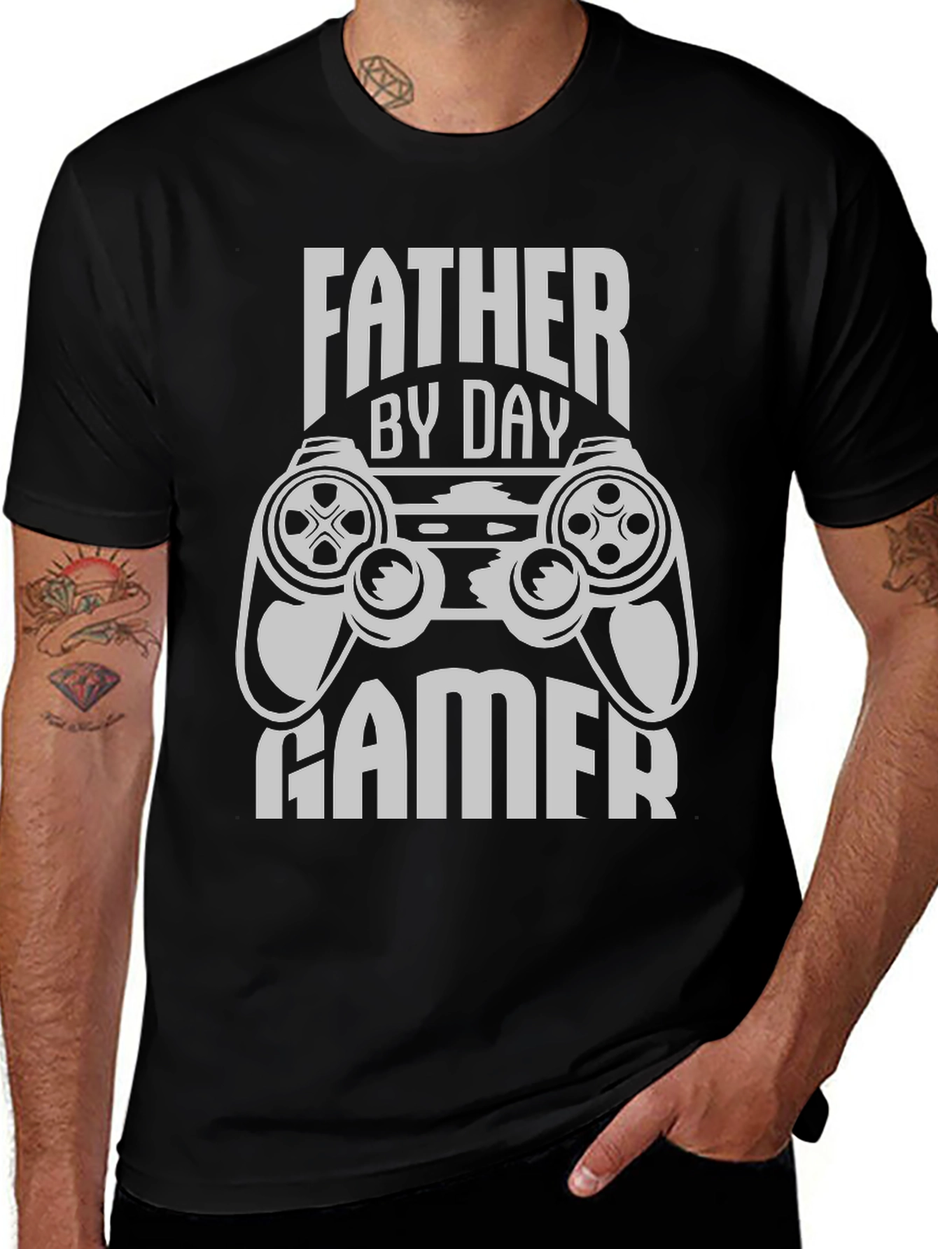 Variant 16 of Father By Day Gamer T-Shirt