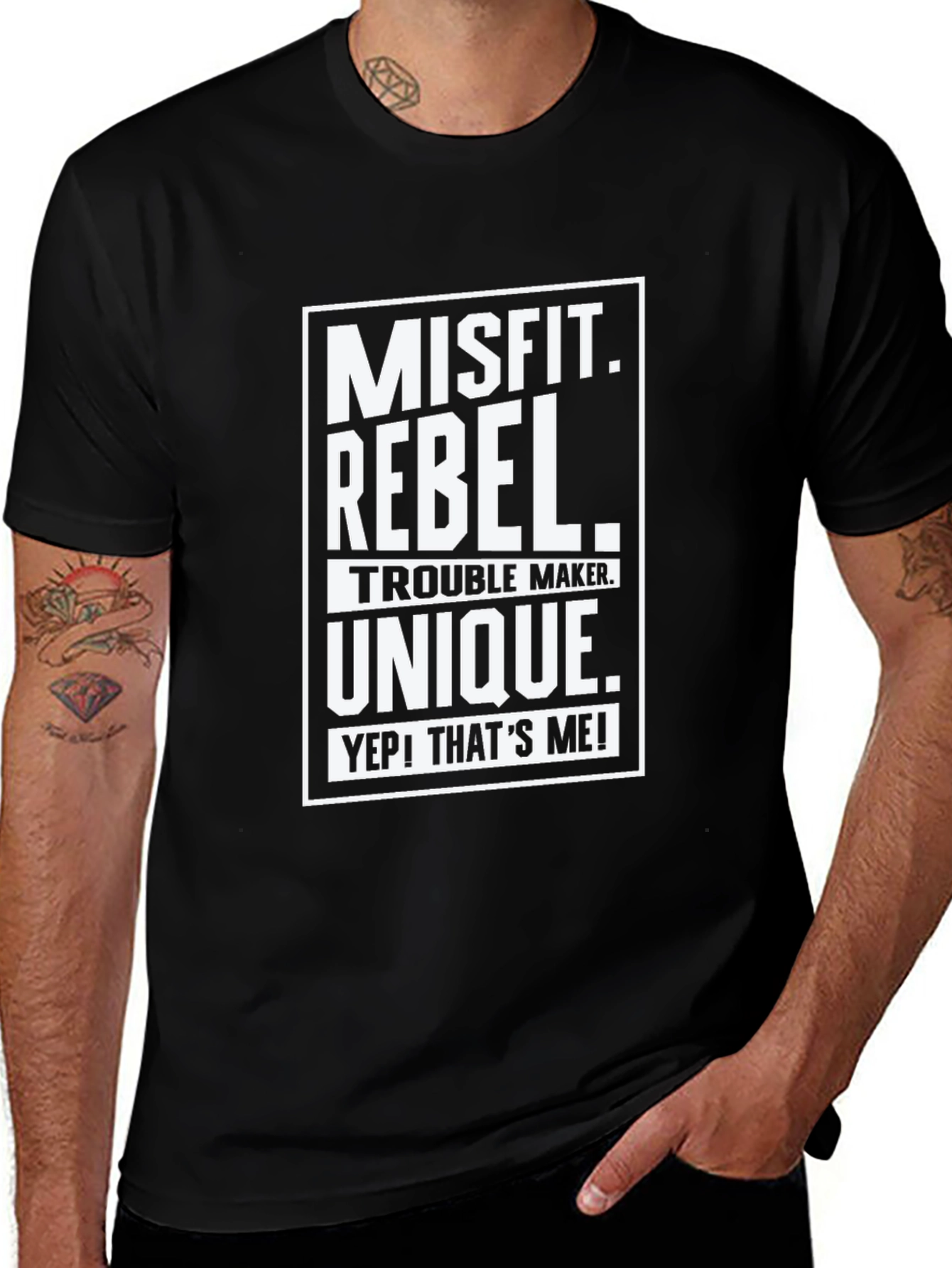 Variant 12 of Misfit Rebel T-Shirt - Unique Graphic Tee