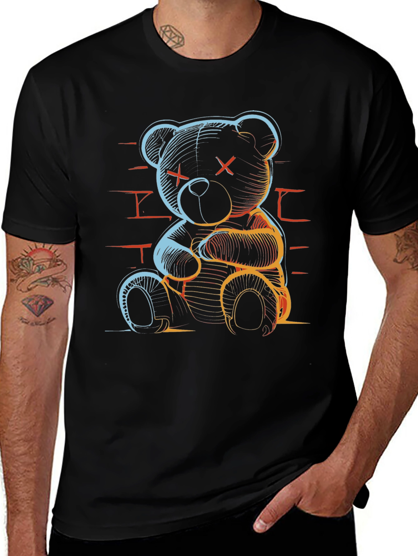 Variant 27 of Neon Bear Graphic T-Shirt