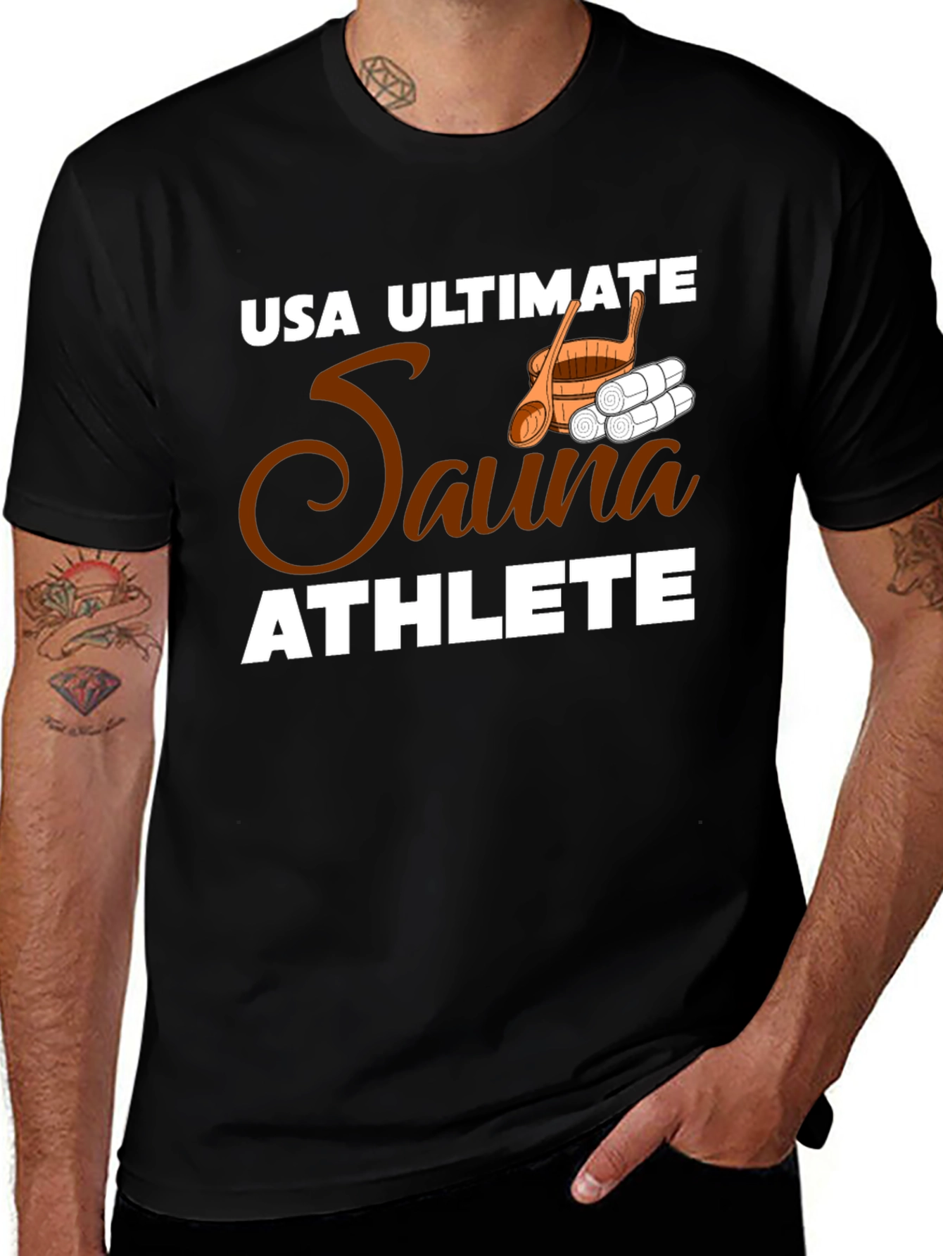 Variant 4 of USA Ultimate Sauna Athlete T-Shirt