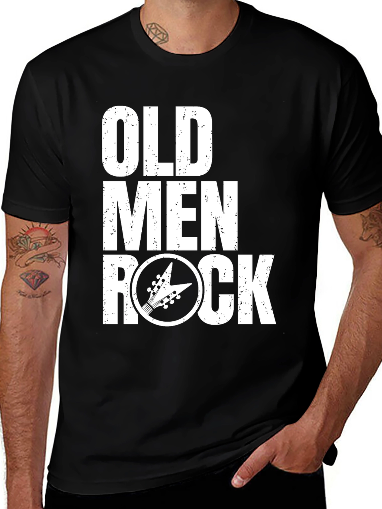 Old Men Rock Graphic T-Shirt - Music Lover Tee