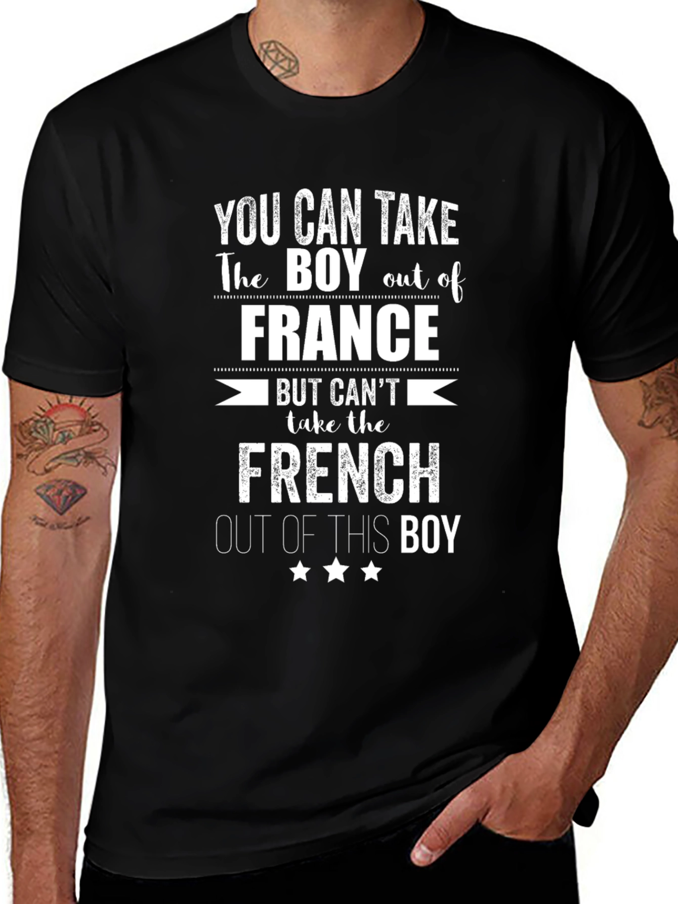 Variant 2 of Funny French Pride Graphic T-Shirt
