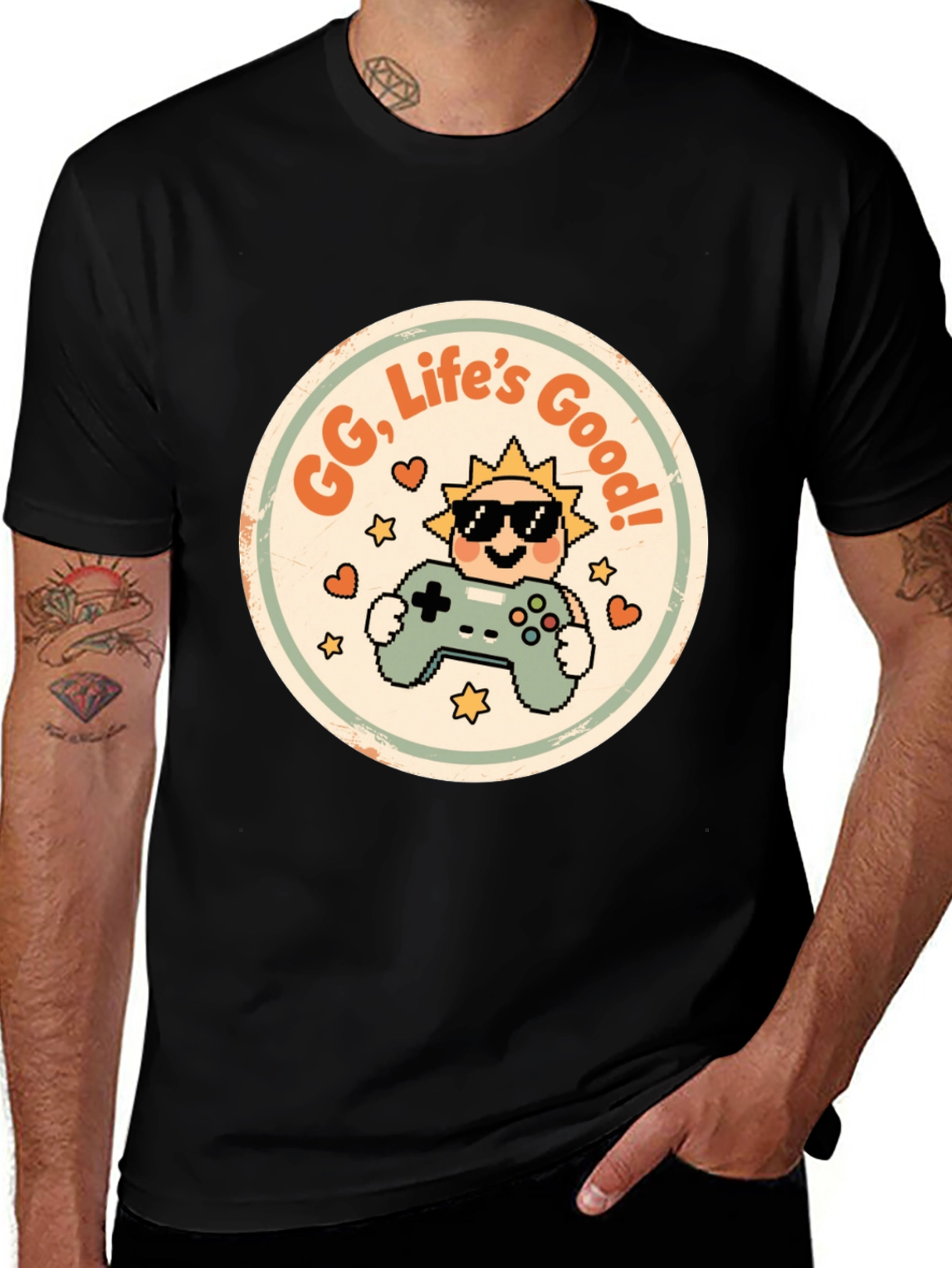 Gamer Life's Good Graphic Tee - Black