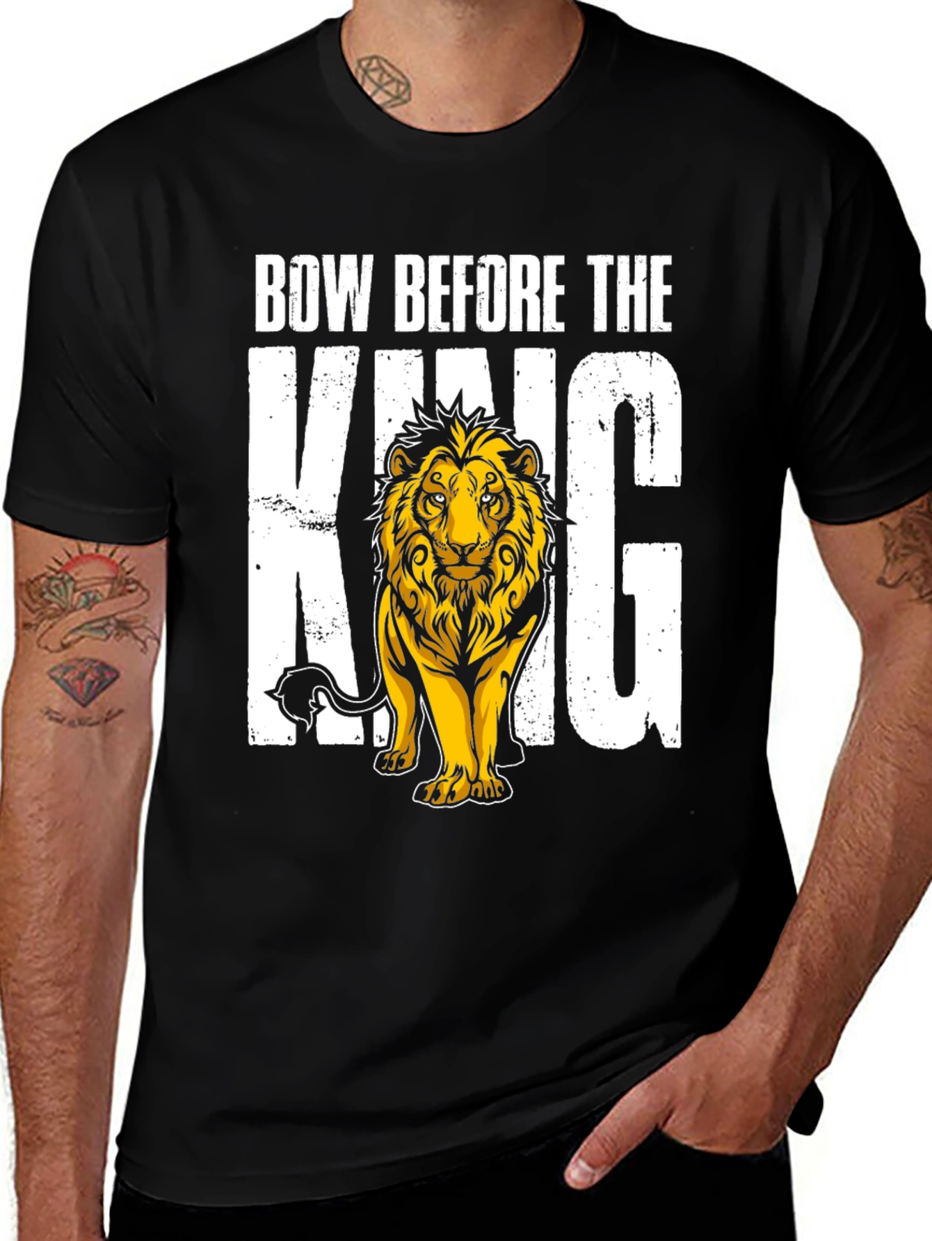 Variant 11 of Bow Before the King Lion Graphic T-Shirt