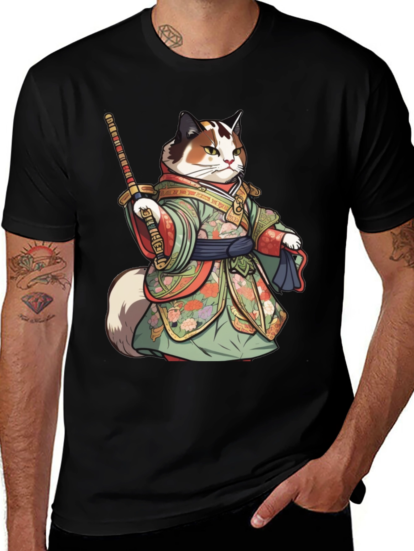 Samurai Cat T-Shirt