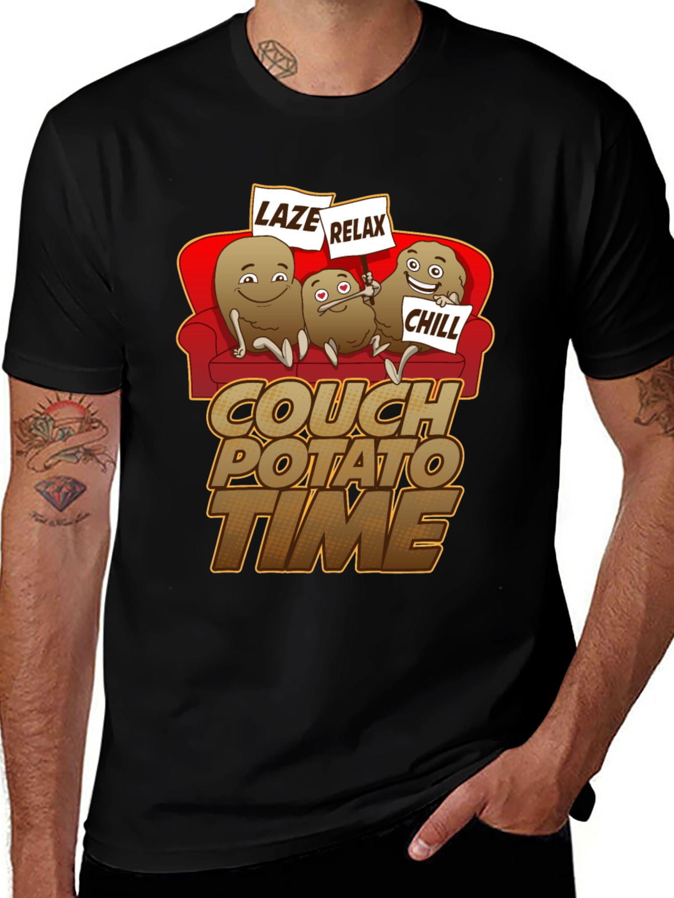 Variant 9 of Couch Potato Time Graphic Tee