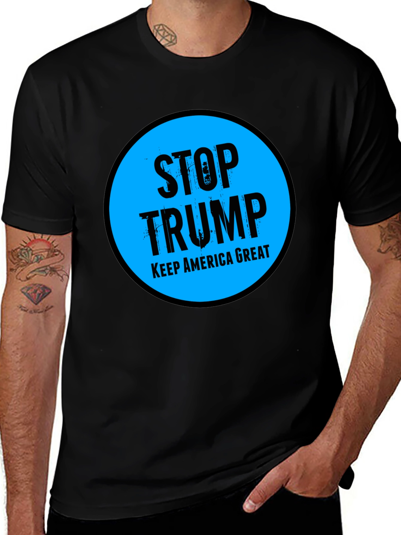 Variant 20 of Stop Trump Keep America Great Graphic Tee