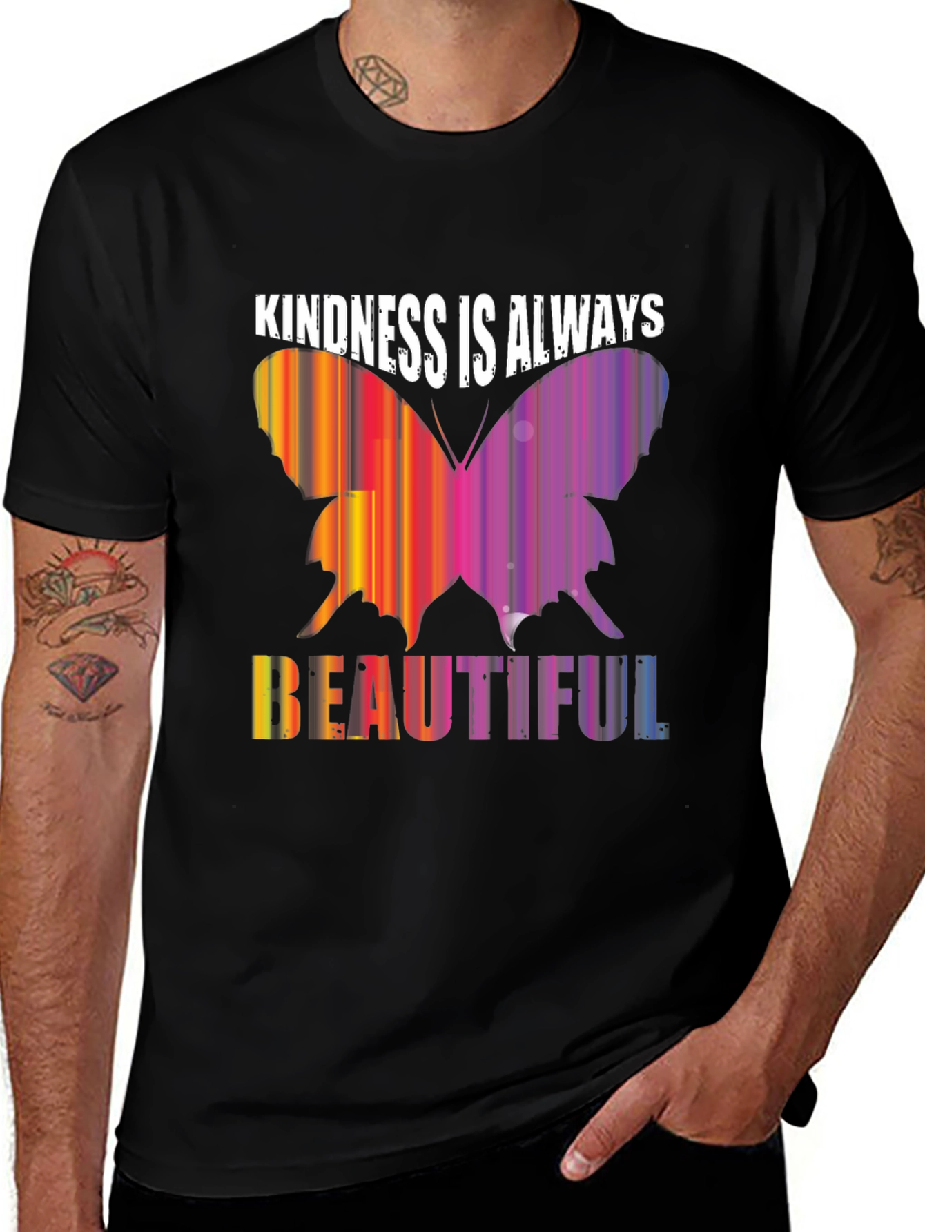 Black Kindness Is Always Beautiful Black Tee main image