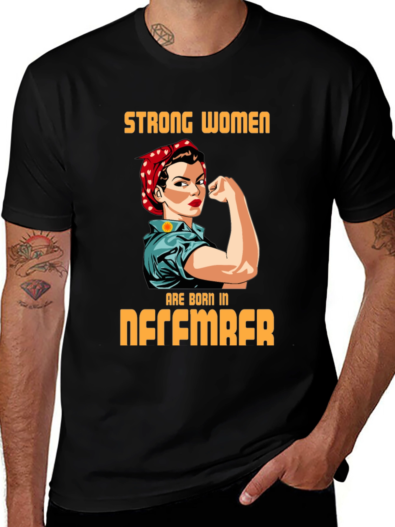 Variant 22 of Strong Women Born in December Graphic T-Shirt