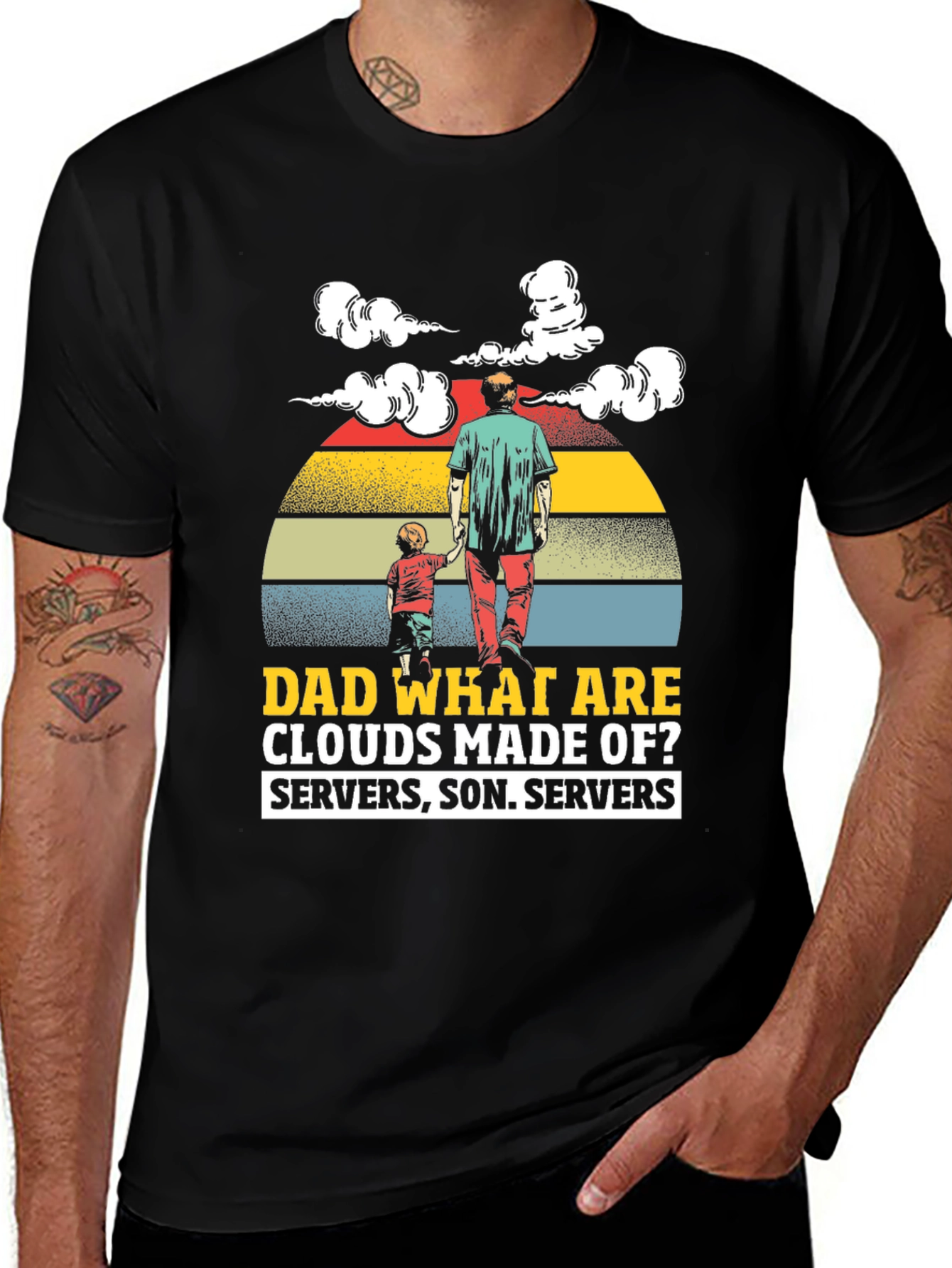 Dad What Are Clouds Made Of? Graphic T-Shirt