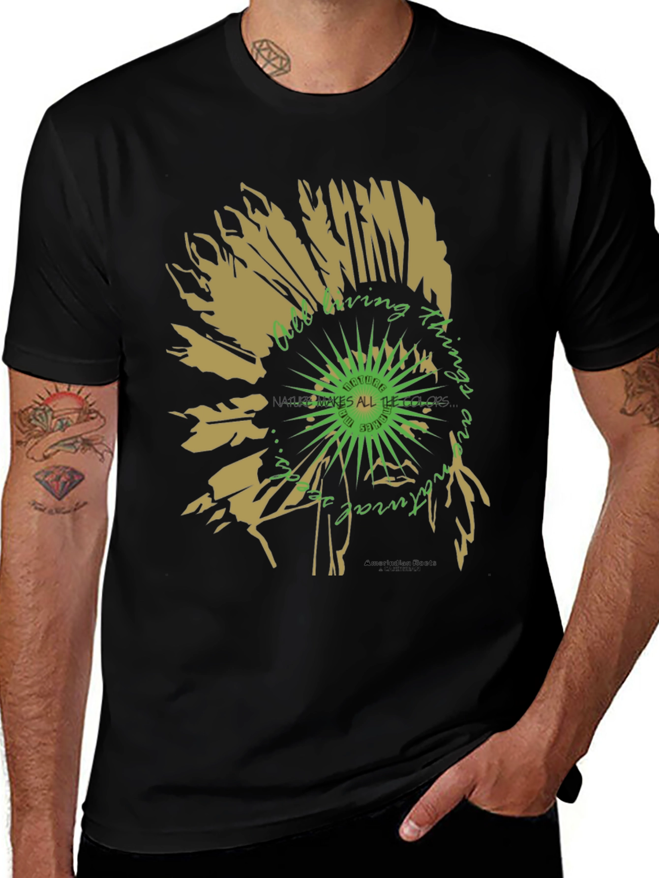 Variant 5 of Nature Vibes T-Shirt - Organic Graphic Tee