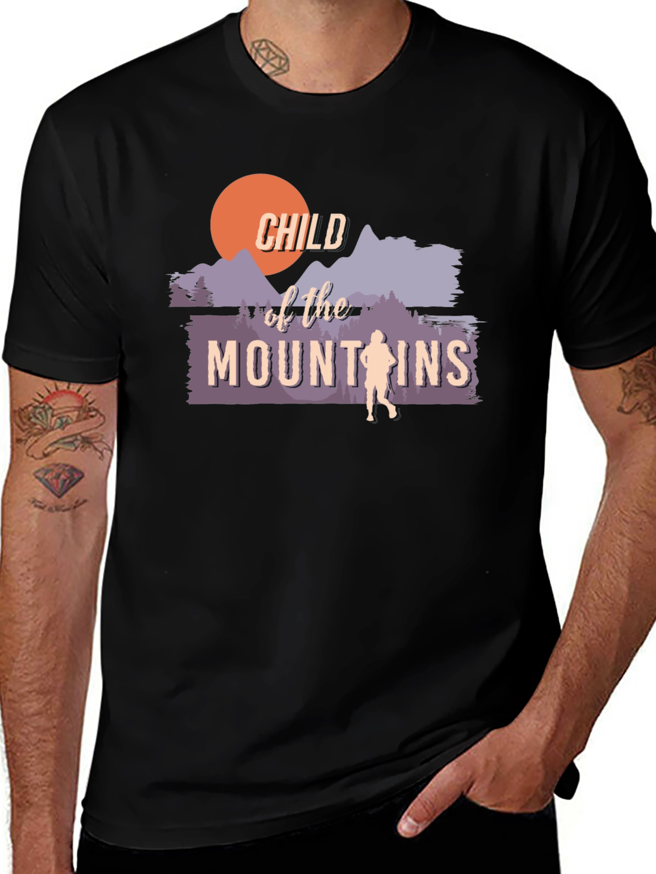 Variant 8 of Child of the Mountains Graphic Tee