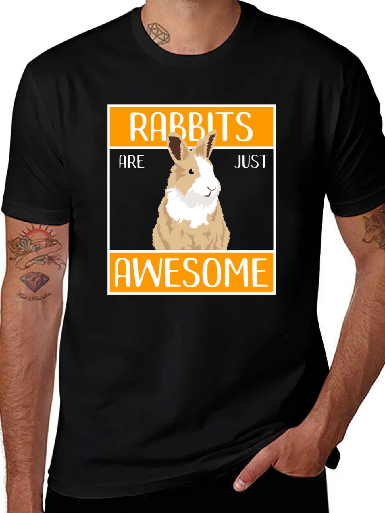 Variant 19 of Rabbits Are Just Awesome Graphic Tee
