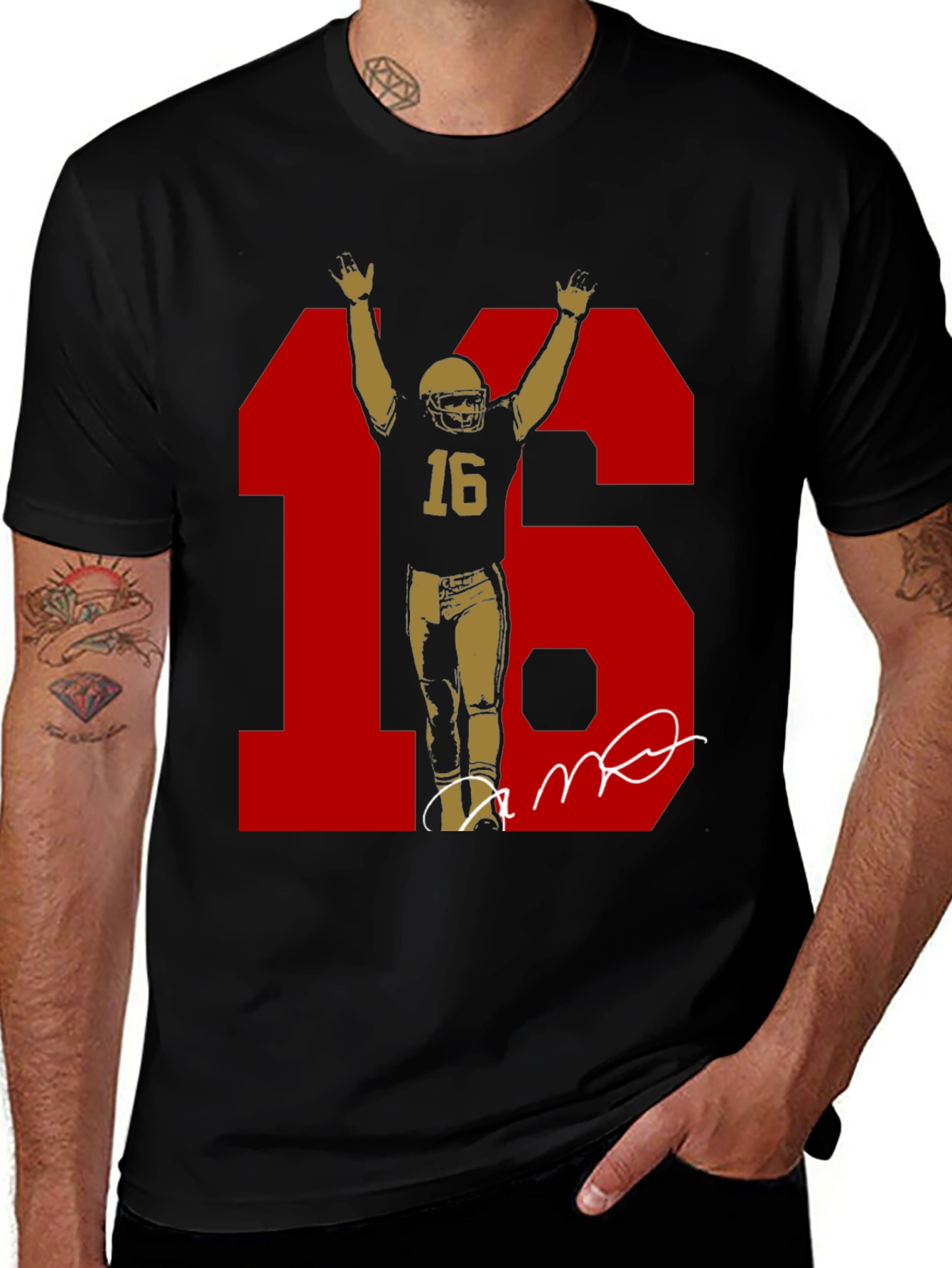 Joe Montana 16 T-Shirt - Retro Football Tee