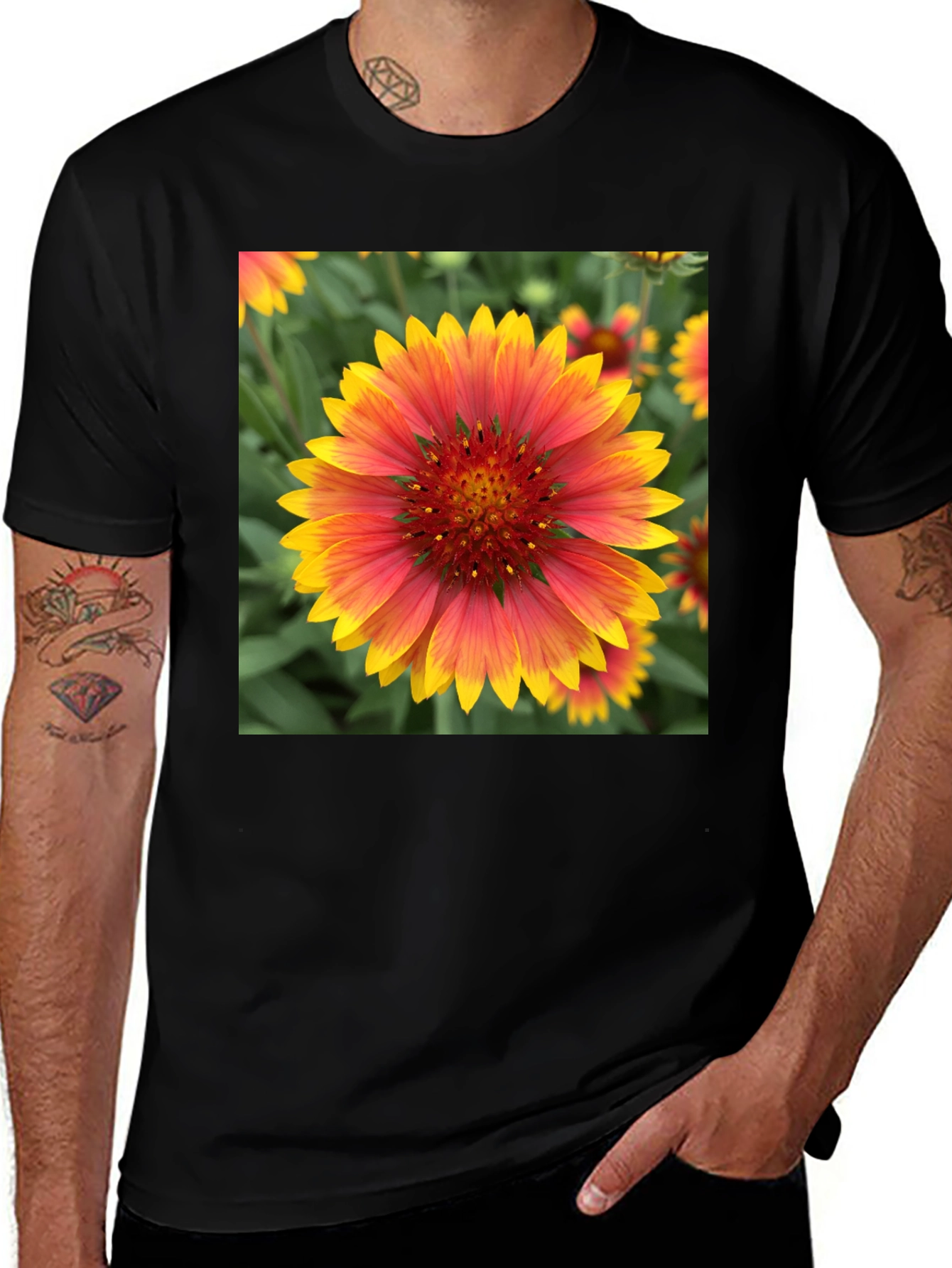 Variant 20 of Floral Graphic Tee - Nature Inspired Design