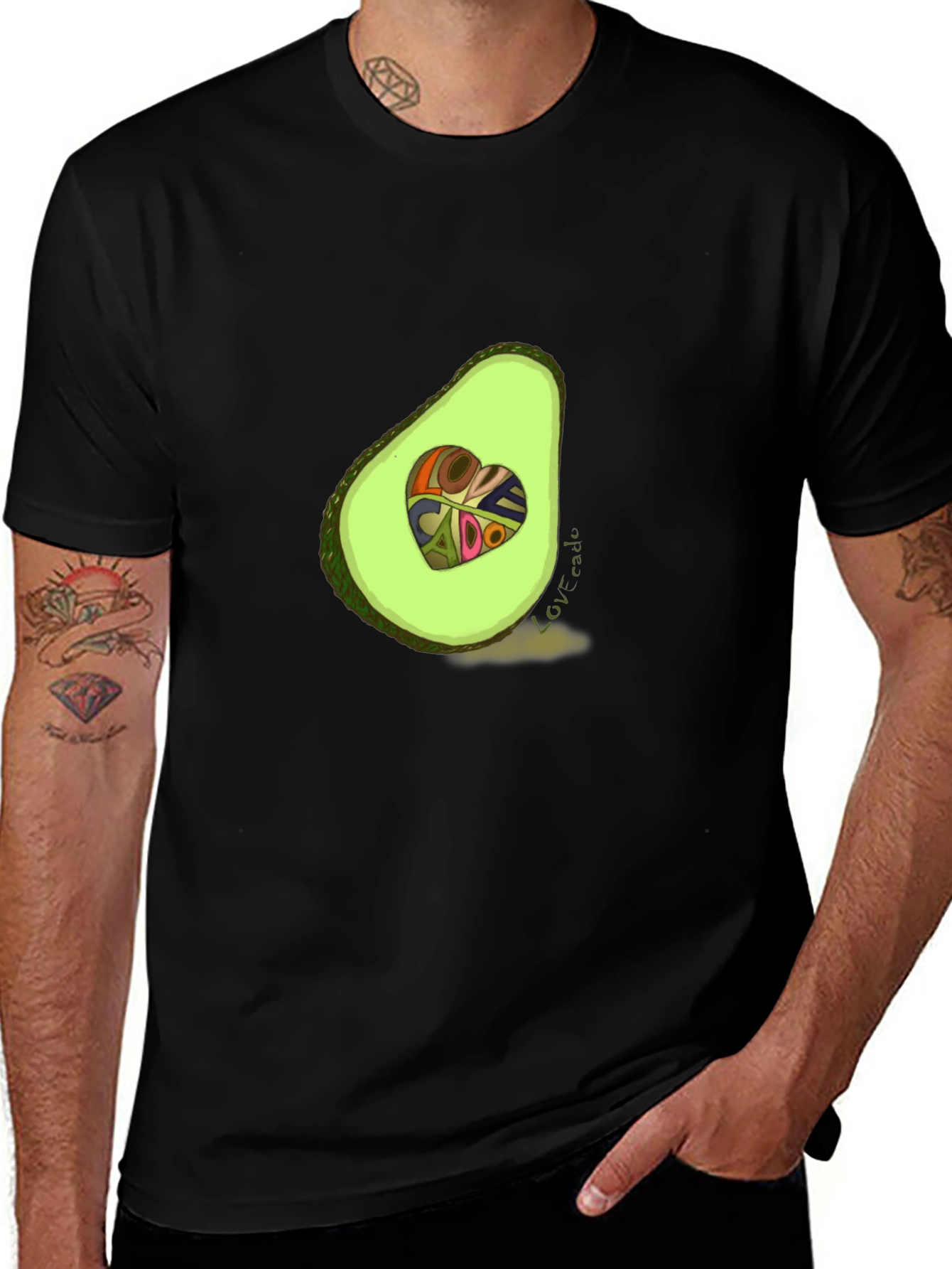 Variant 10 of Avocado Love T-Shirt - Unique Graphic Tee