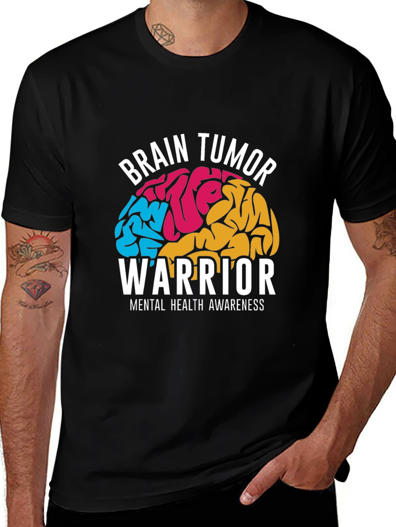 Variant 4 of Brain Tumor Warrior Awareness Graphic T-Shirt