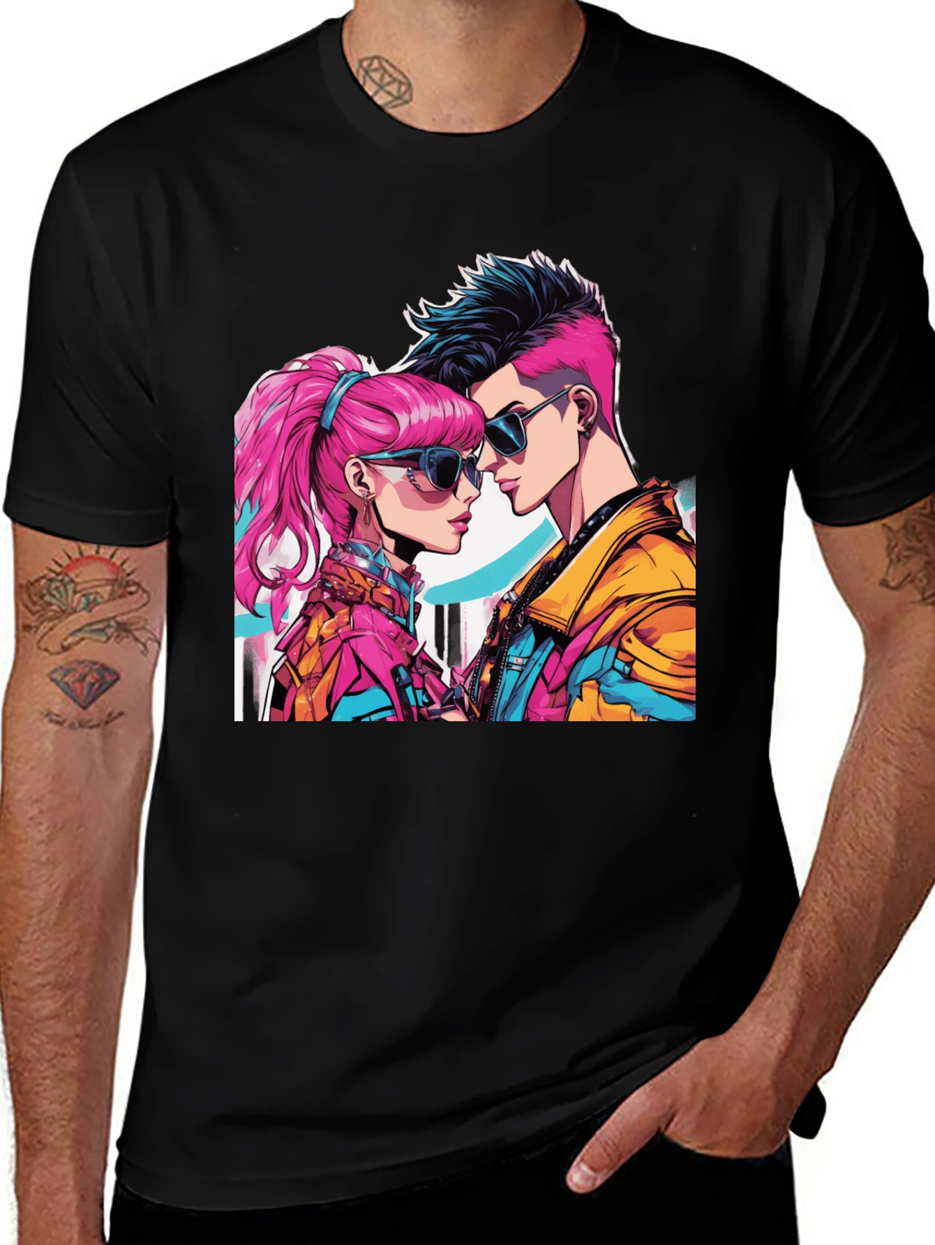 Cyberpunk Romance Graphic Tee