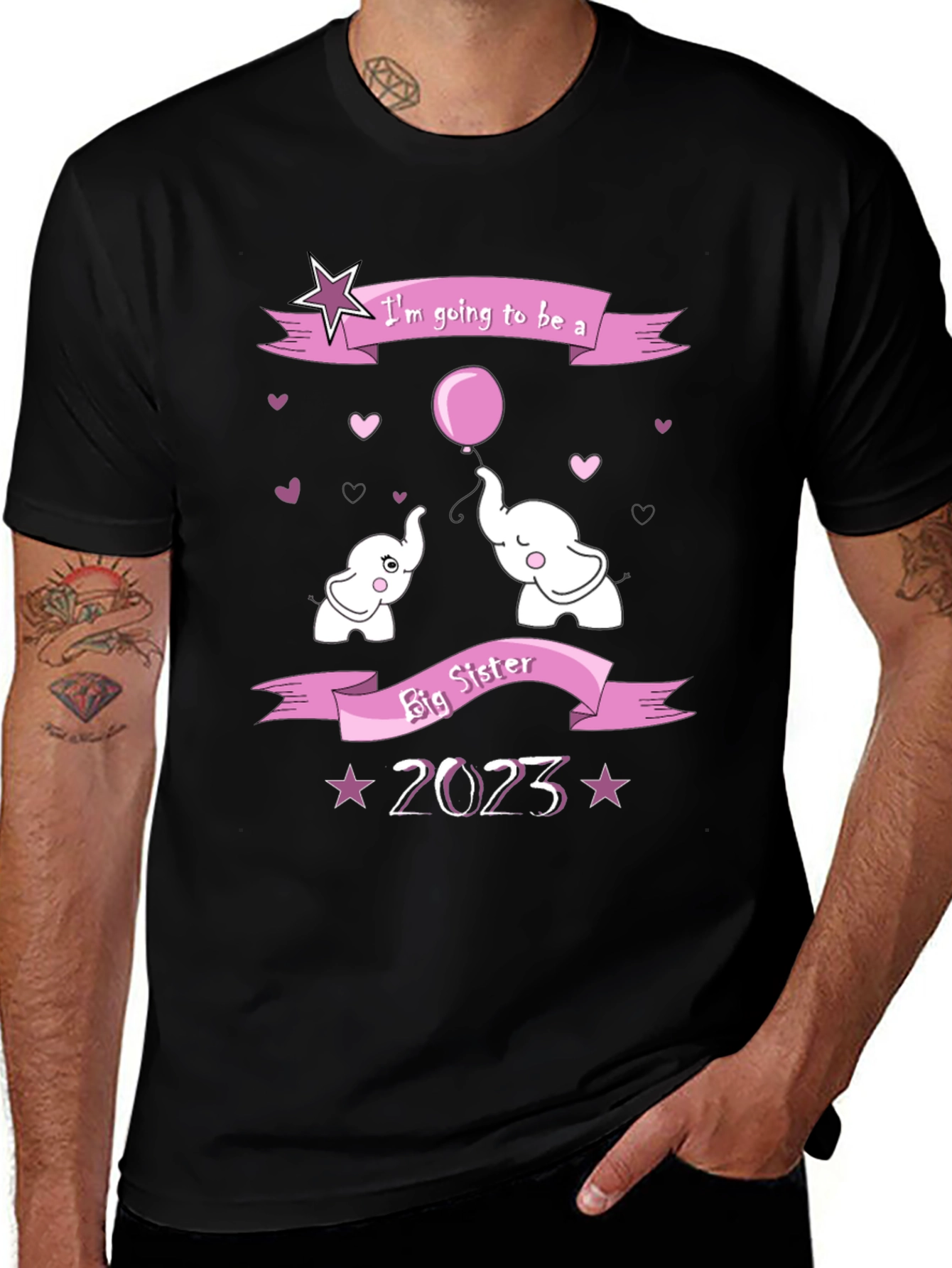 Big Sister 2023 Elephant T-Shirt