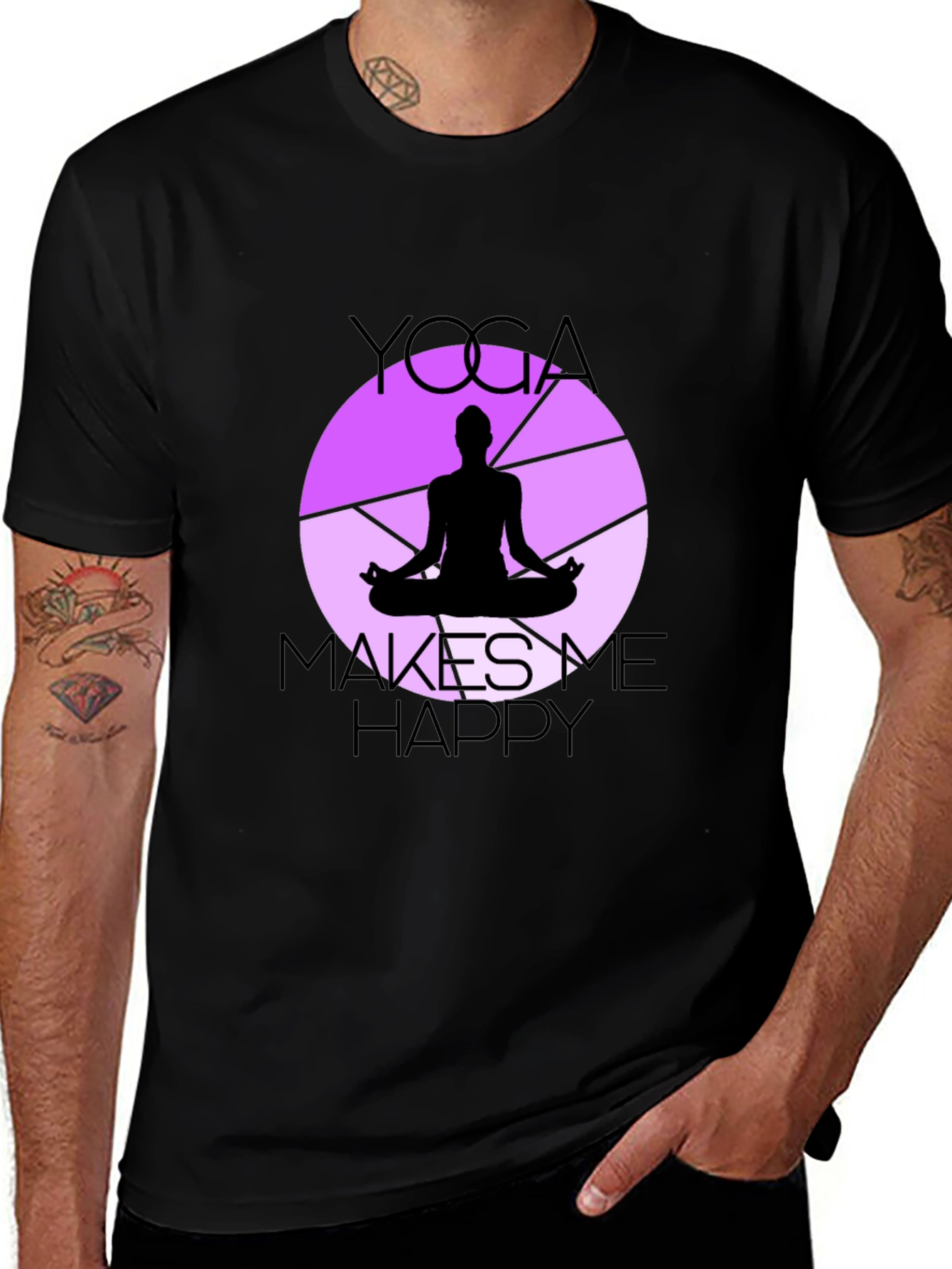 Variant 27 of Yoga Makes Me Happy T-Shirt