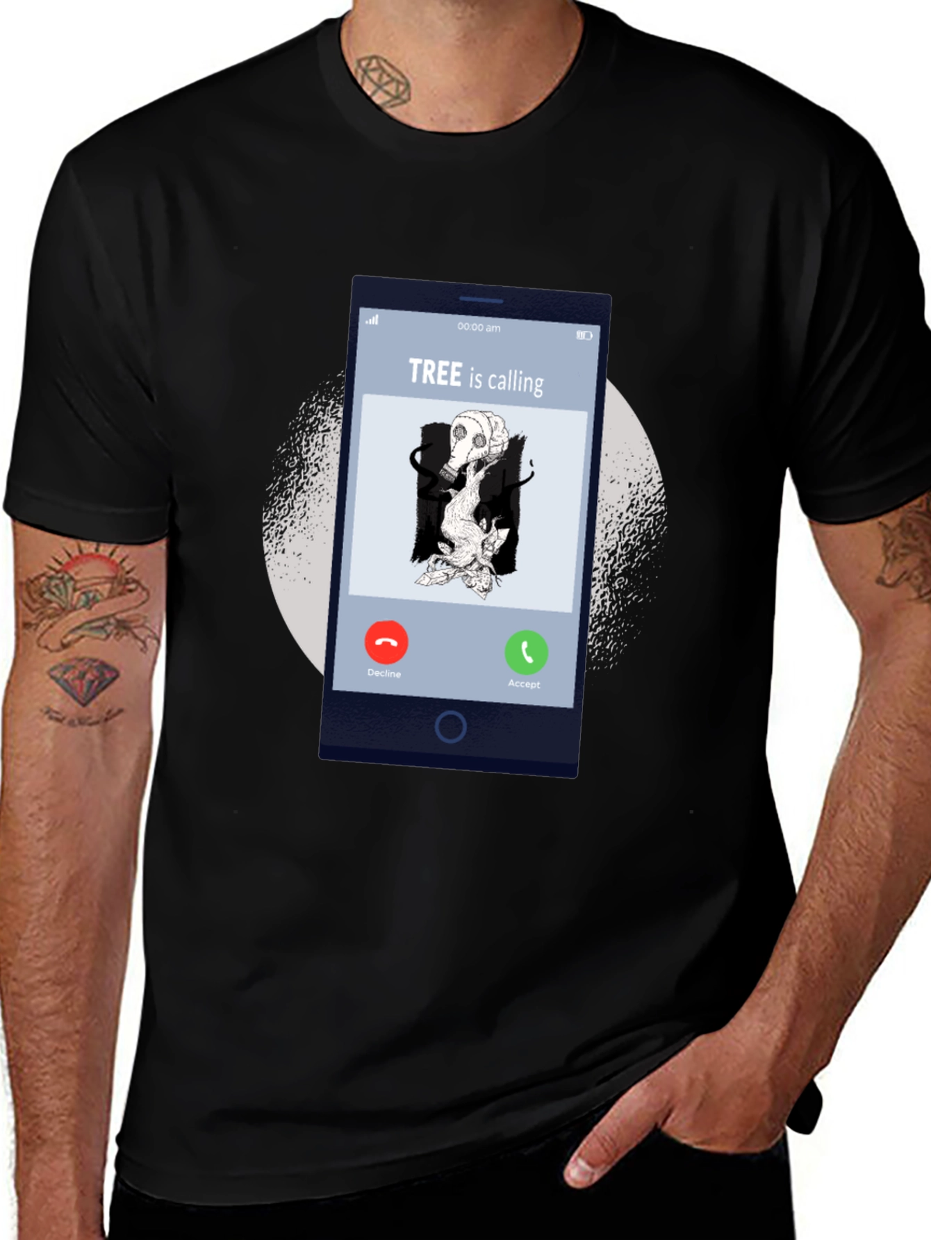 Variant 22 of Tree is Calling Graphic T-Shirt - Eco Awareness Tee