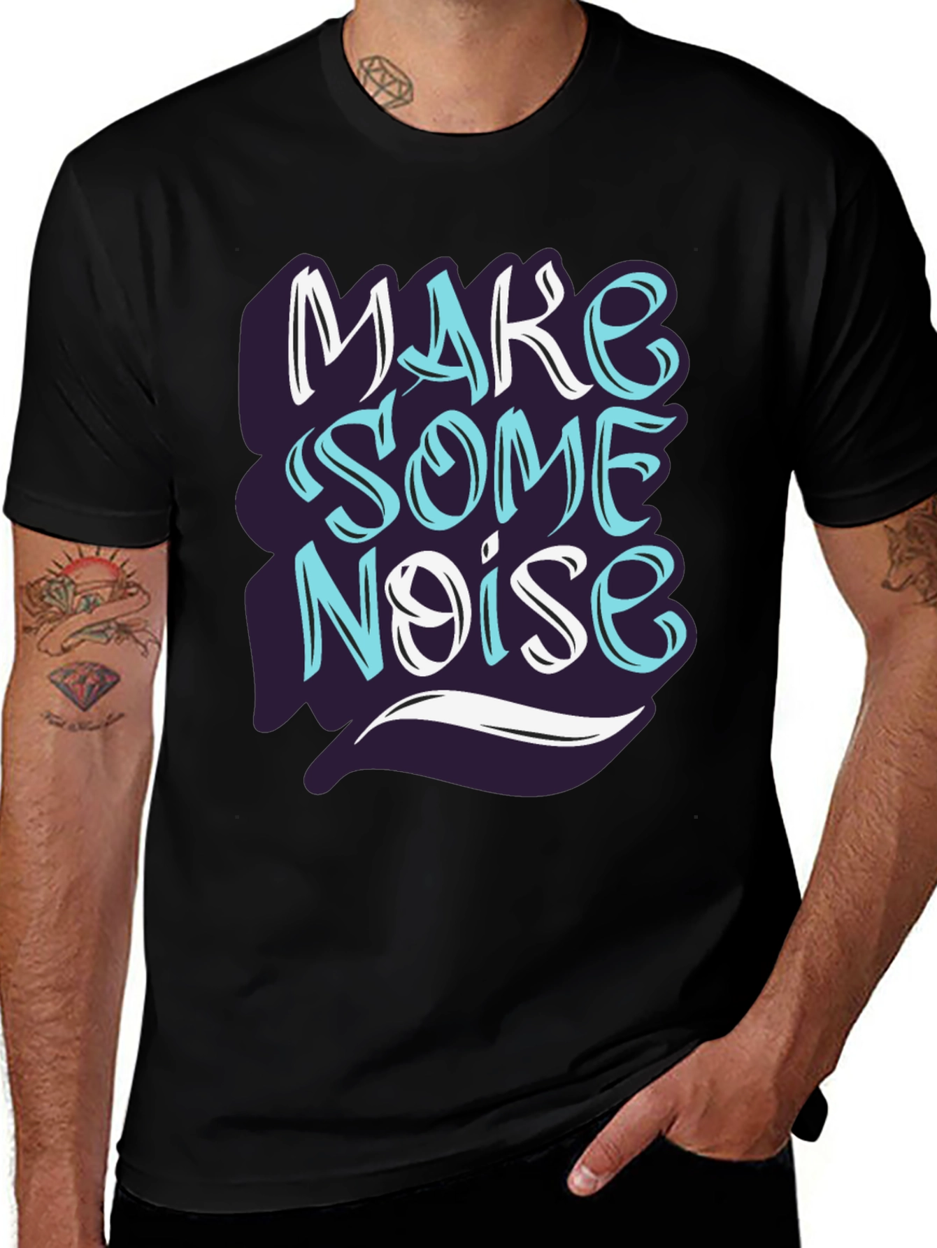 Variant 11 of Make Some Noise T-Shirt - Graphic Print Tee