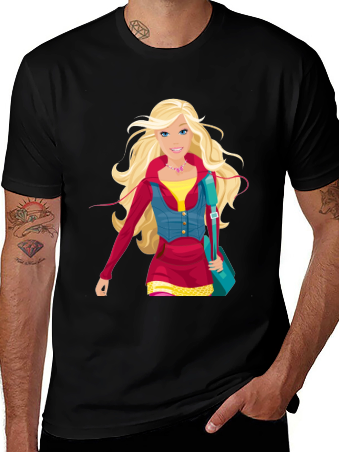 Barbie Graphic T-Shirt, Novelty Tee